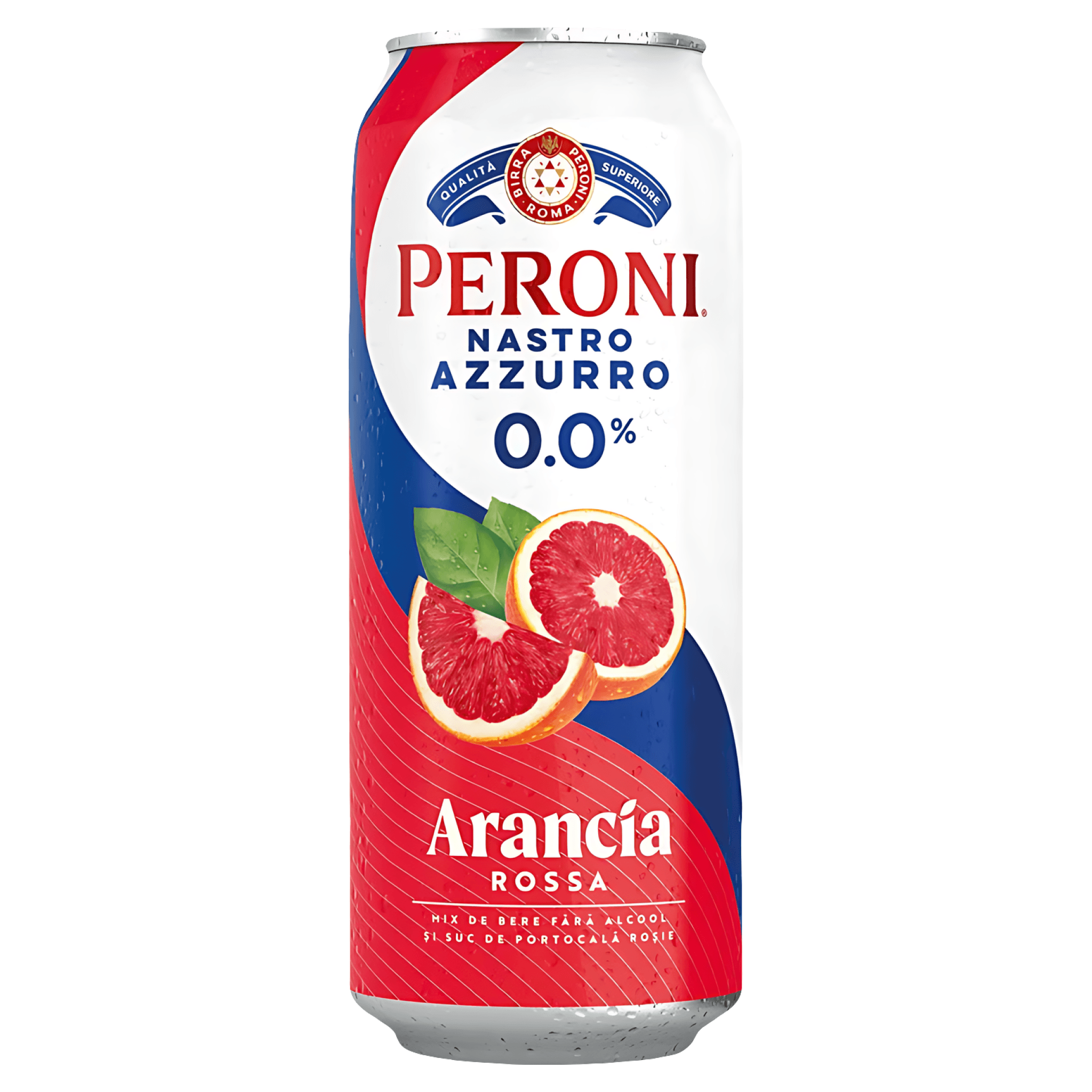 Bere fara alcool si suc de portocala rosie Peroni Arancia Rossa, doza, 0.5 l