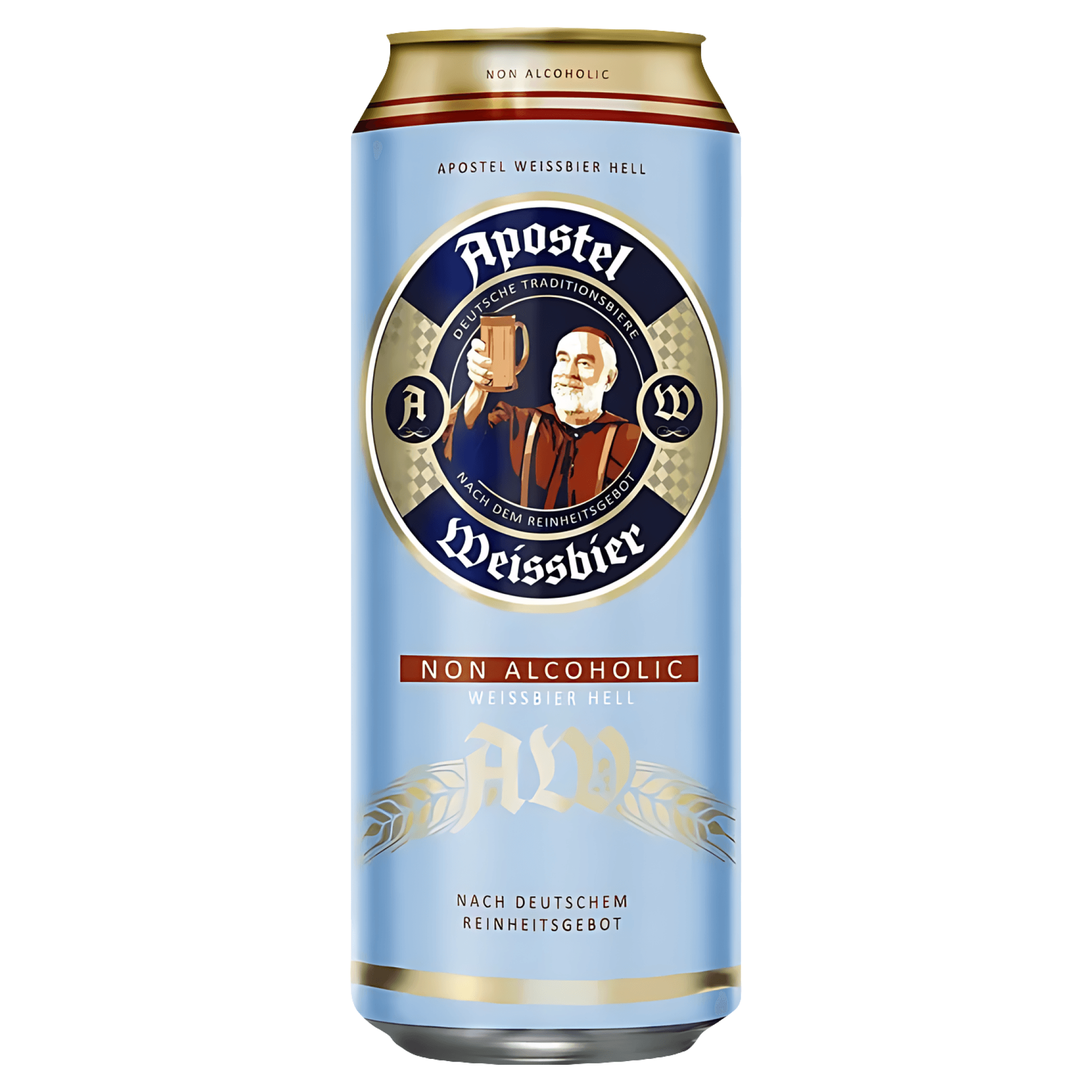 Bere alba nefiltrata fara alcool Apostel, 0.5 l