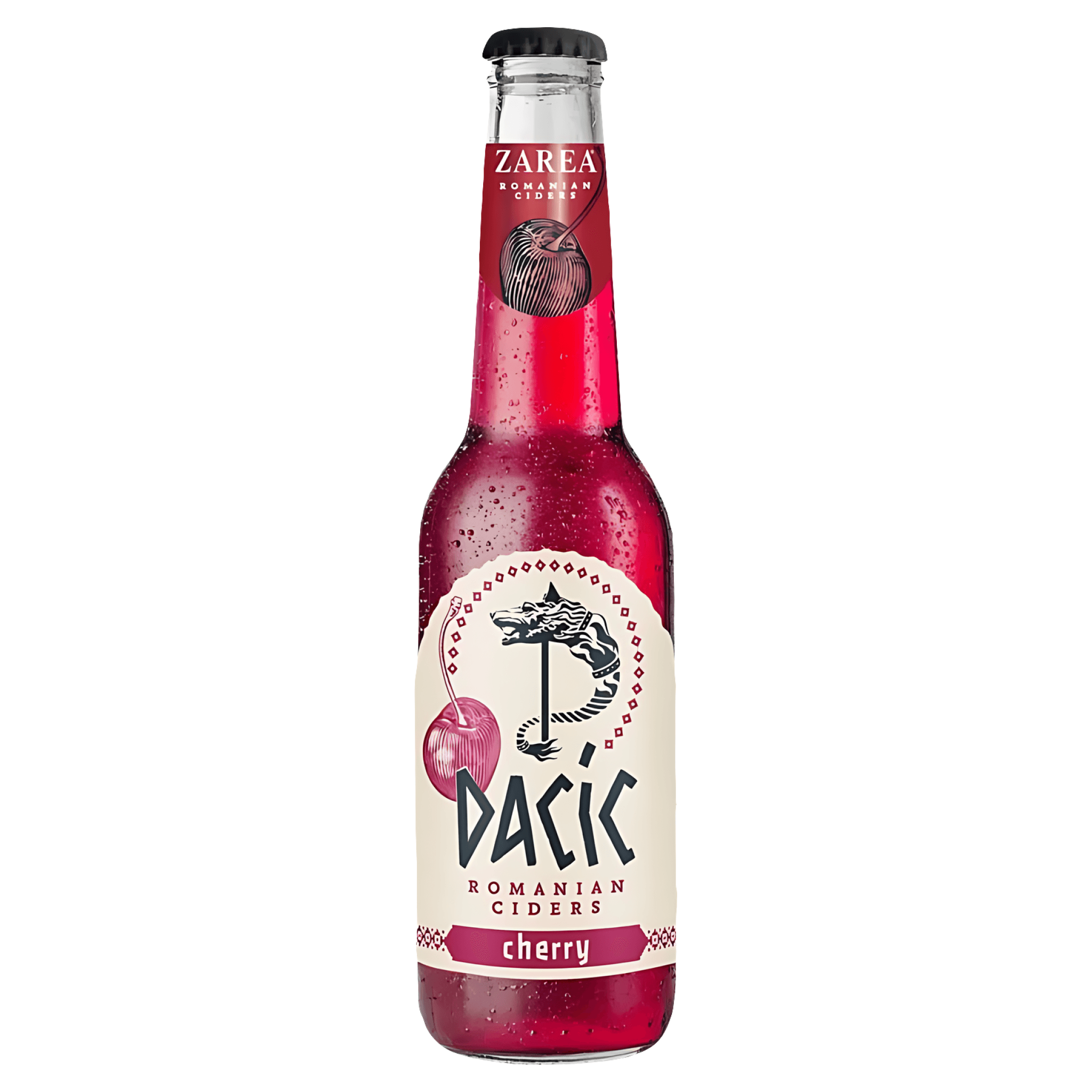 Cidru cu aroma de cirese Dacic Romanian Ciders Cherry, 0.275 l