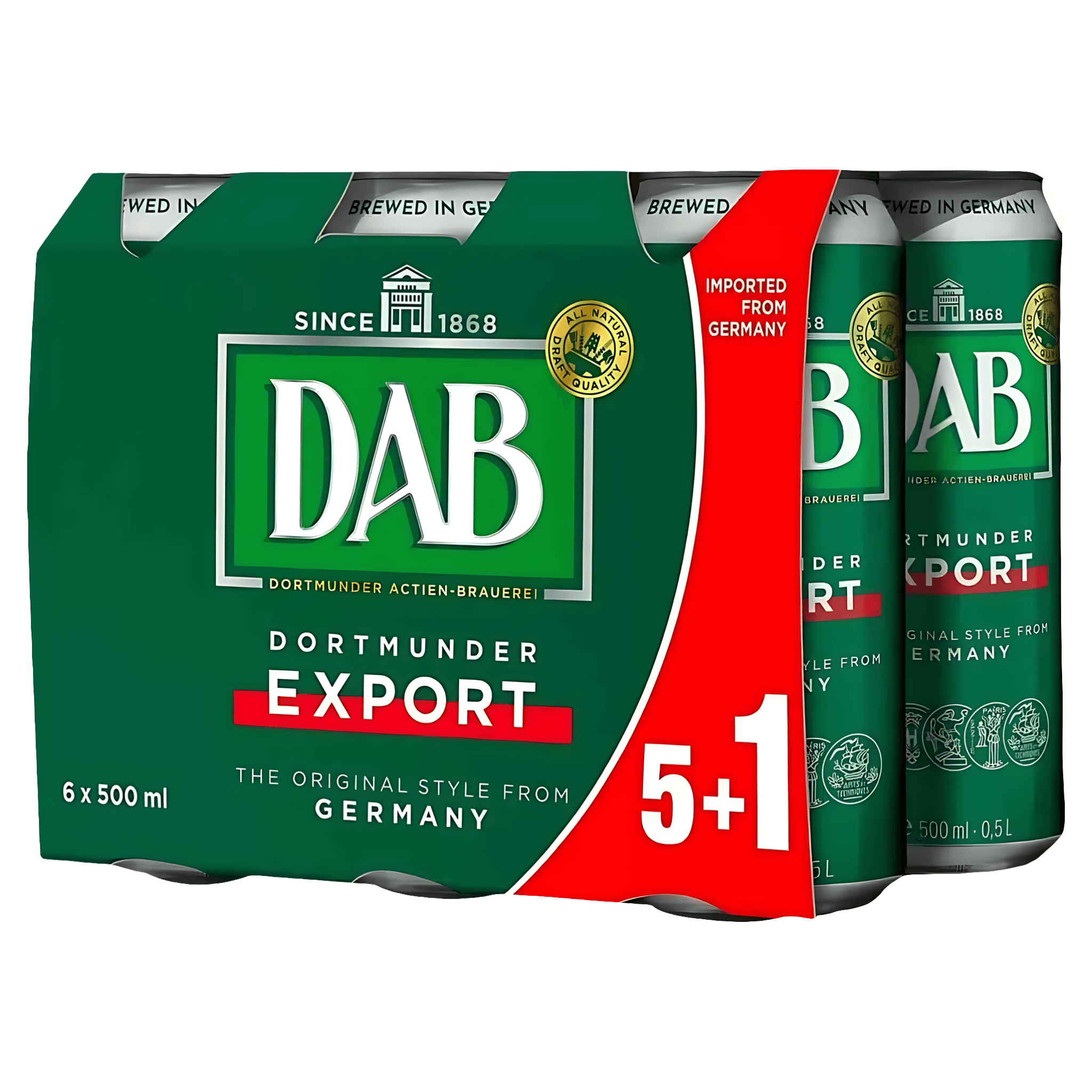 Bere blonda DAB, 5+1 x 0.5 l
