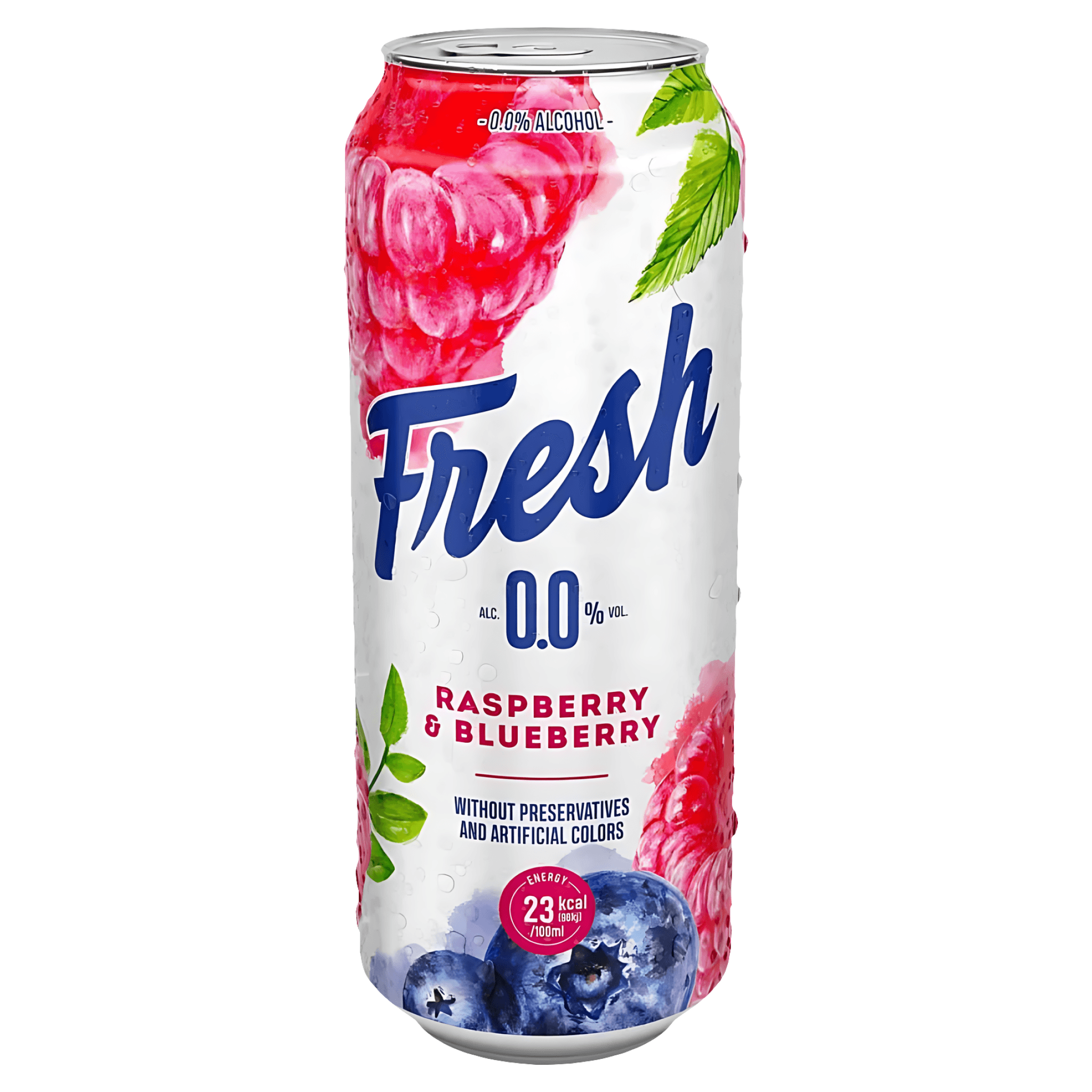 Bere blonda fara alcool cu aroma de zmeura si afine Fresh, 0.5 l