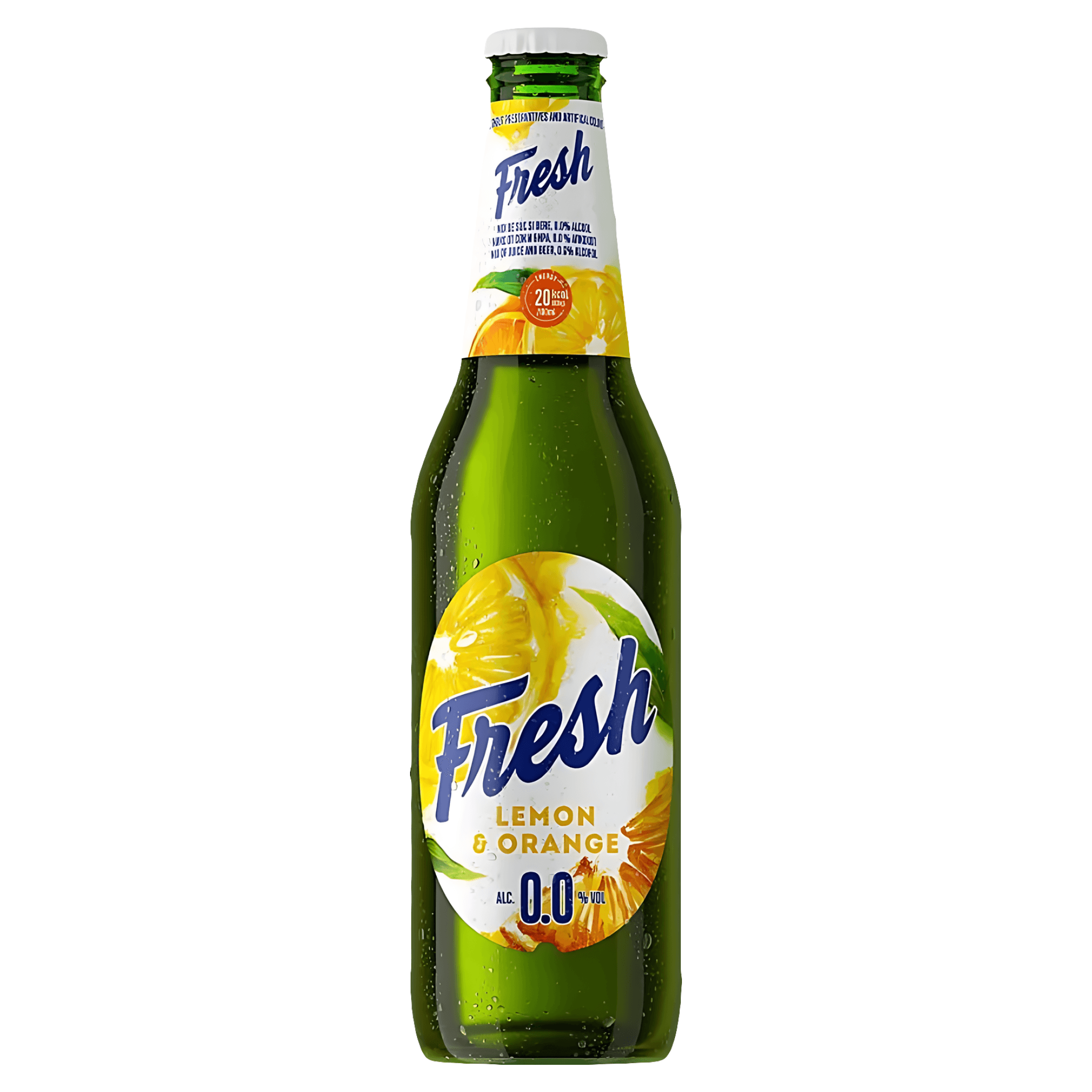 Bere blonda fara alcool cu aroma de lamie si portocale Fresh, 0.33 l