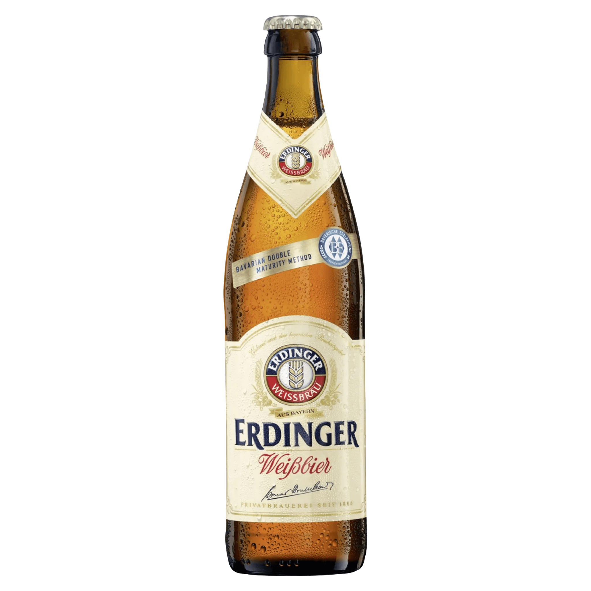Bere blonda nefiltrala Erdinger Weissbier, sticla, 0.5 l
