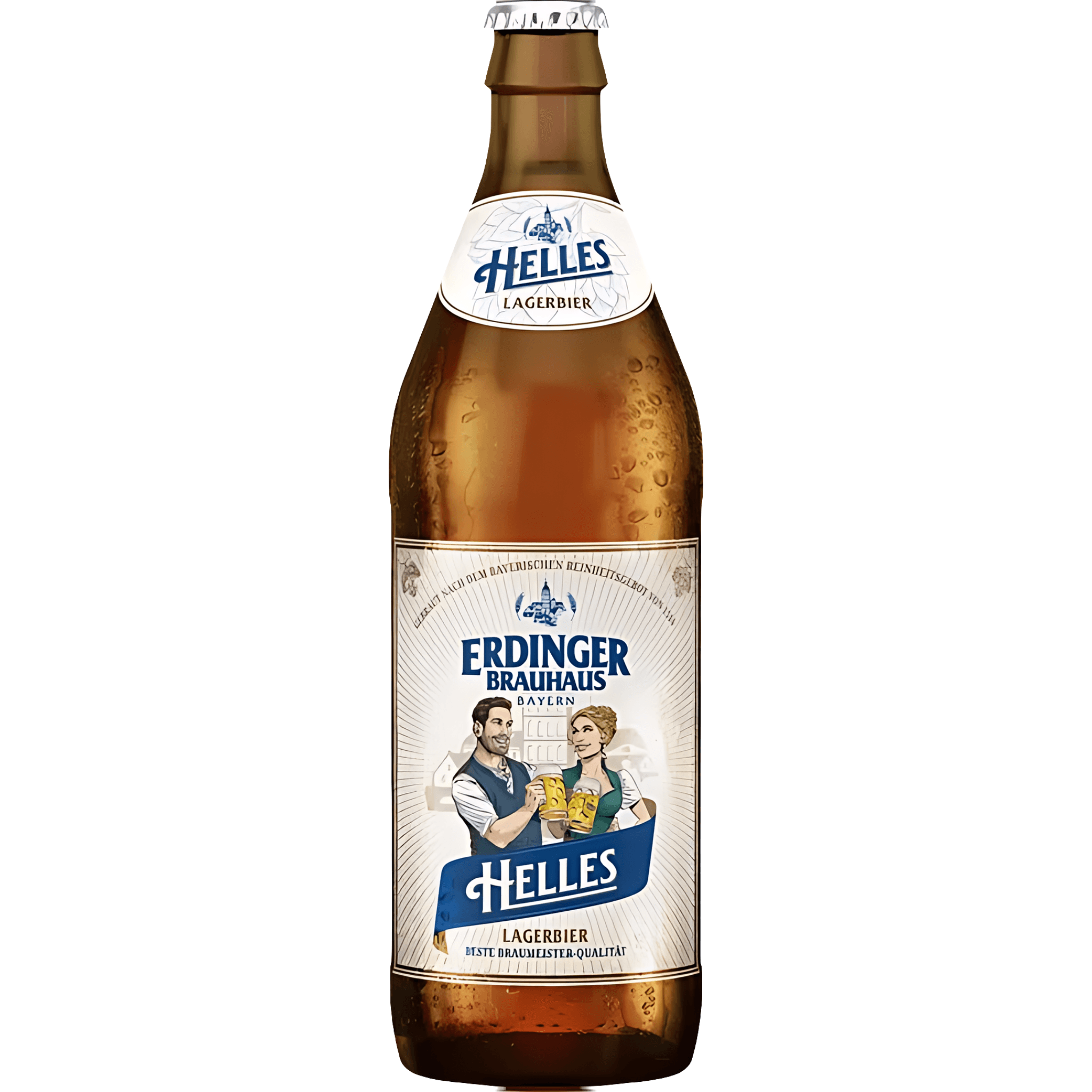 Bere blonda nefiltrala Erdinger Brauhaus Helles, 0.5 l