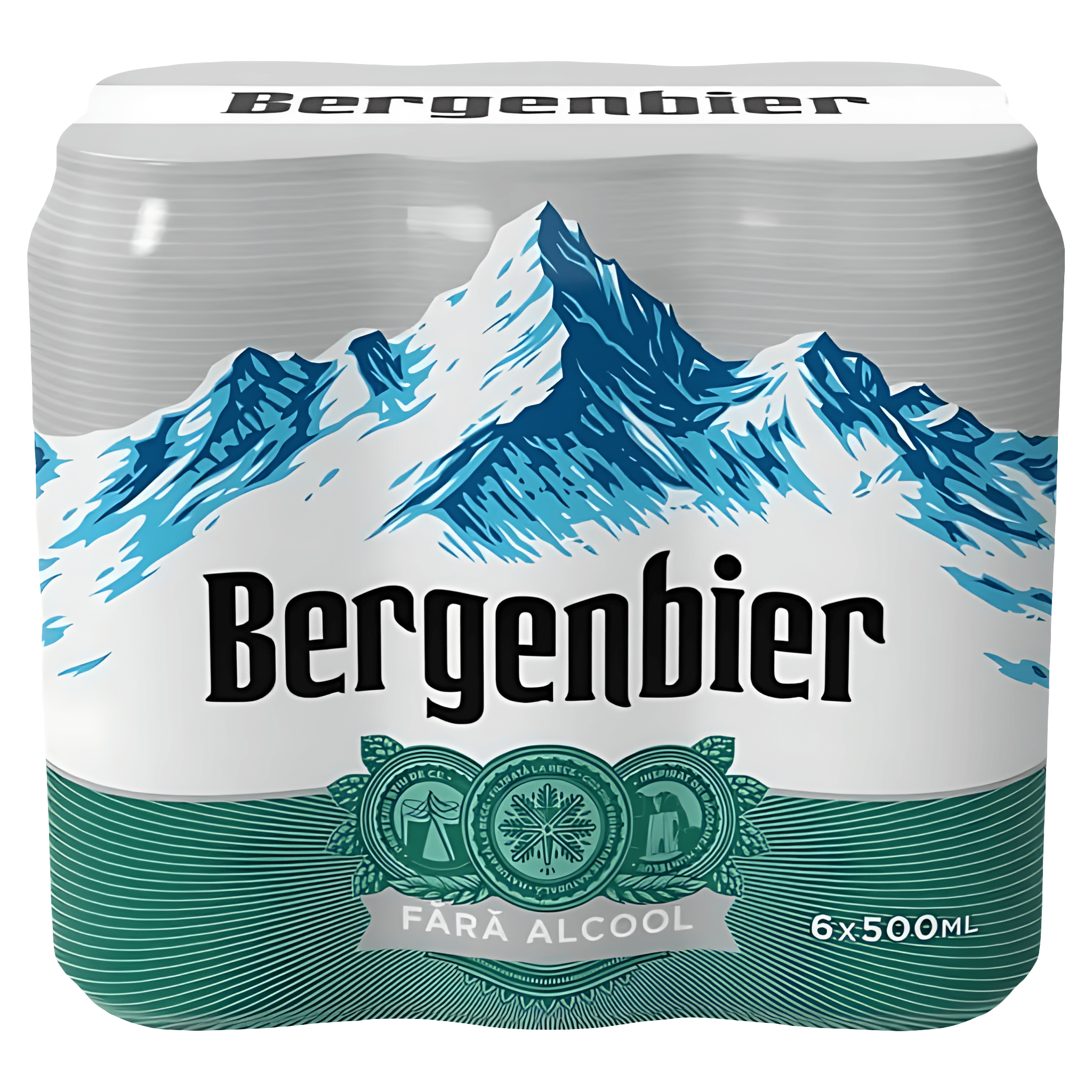 Pachet Bere Bergenbier blonda, fara alcool, 6 doze, 6x0.5 l