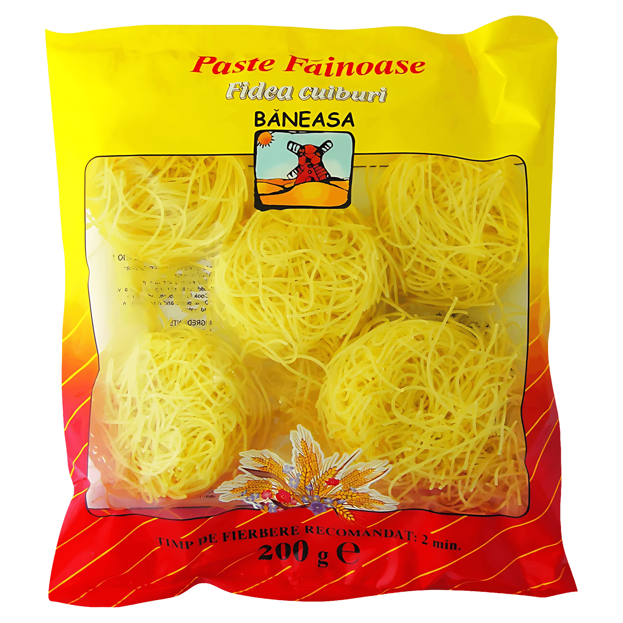 Paste fainoase fidea cuburi Baneasa, 200 g
