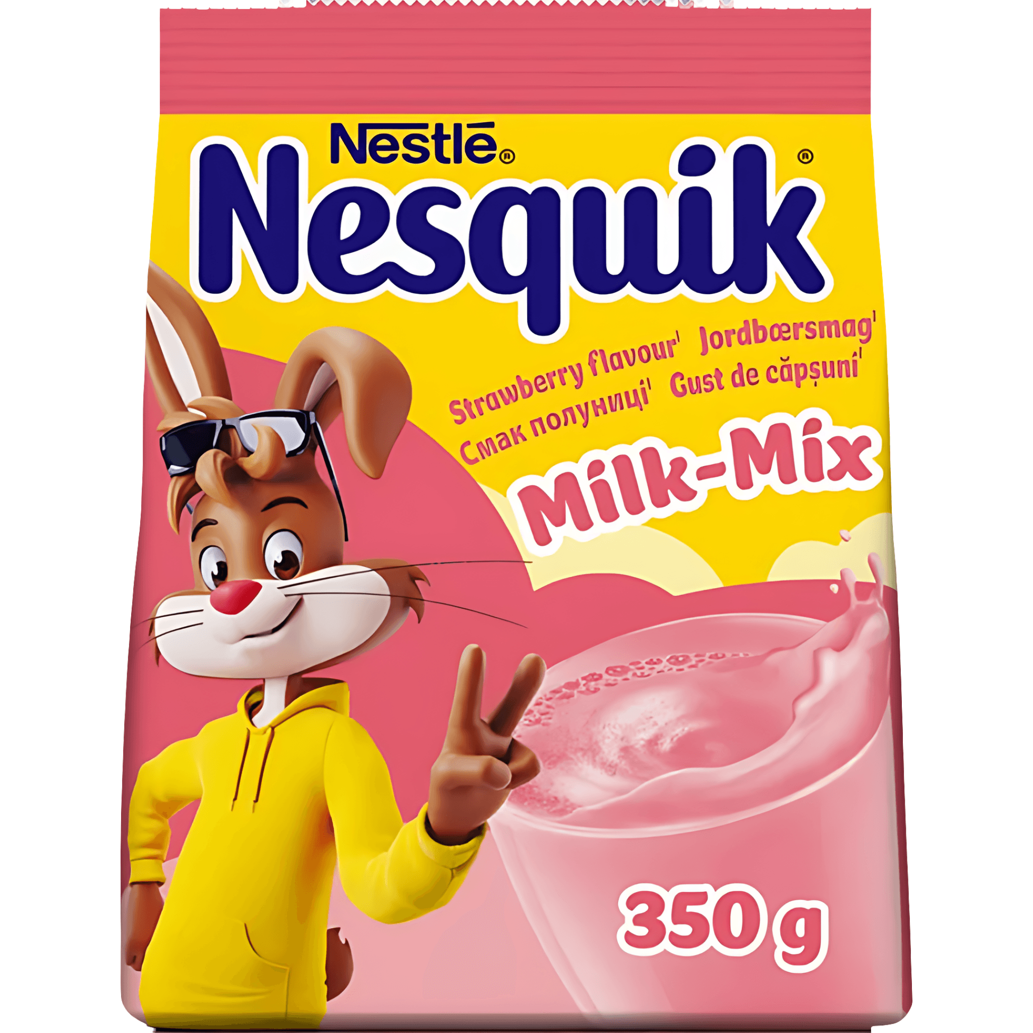 Bautura solubila cu aroma de capsuni Nestle Nesquik, 350 g
