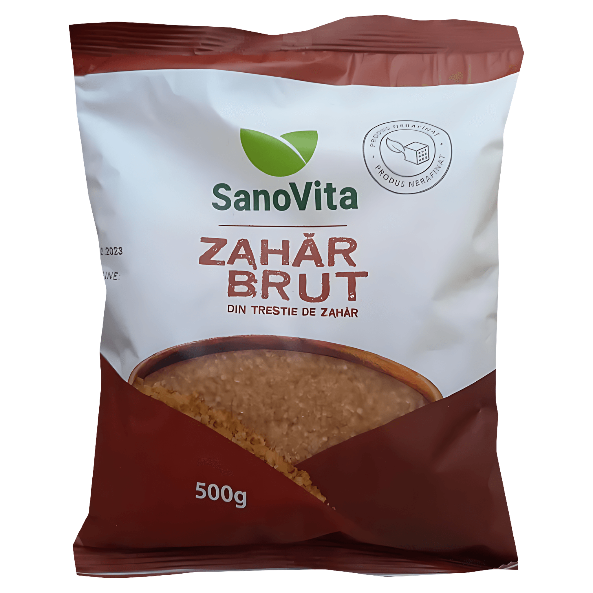 Zahar brut din trestie de zahar Sano Vita, 500 g