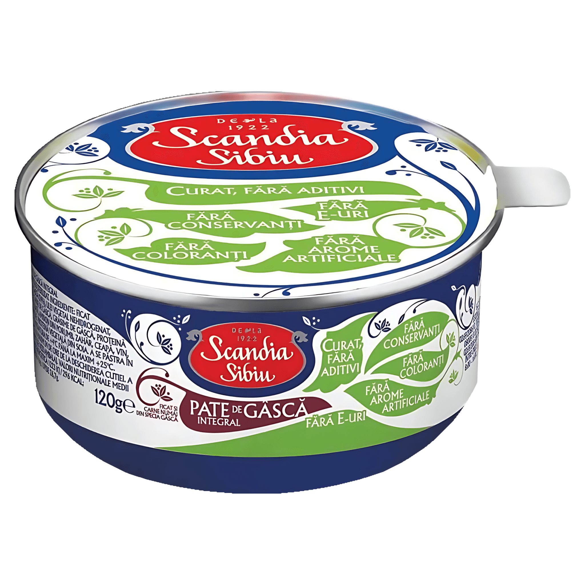 Conserva pate cu ficat de gasca Scandia Sibiu, 120g