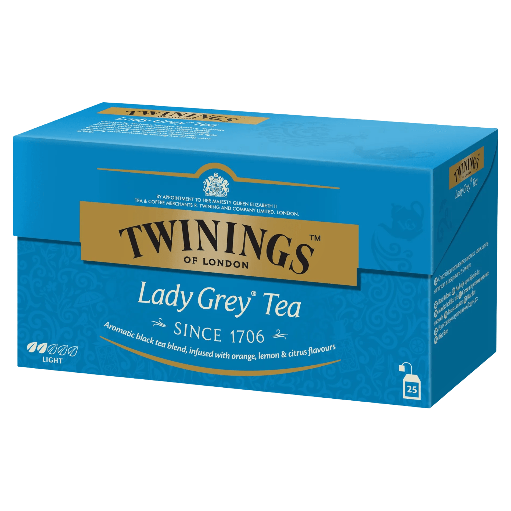 Ceai negru Twinings Lady Grey, 25 pliculete