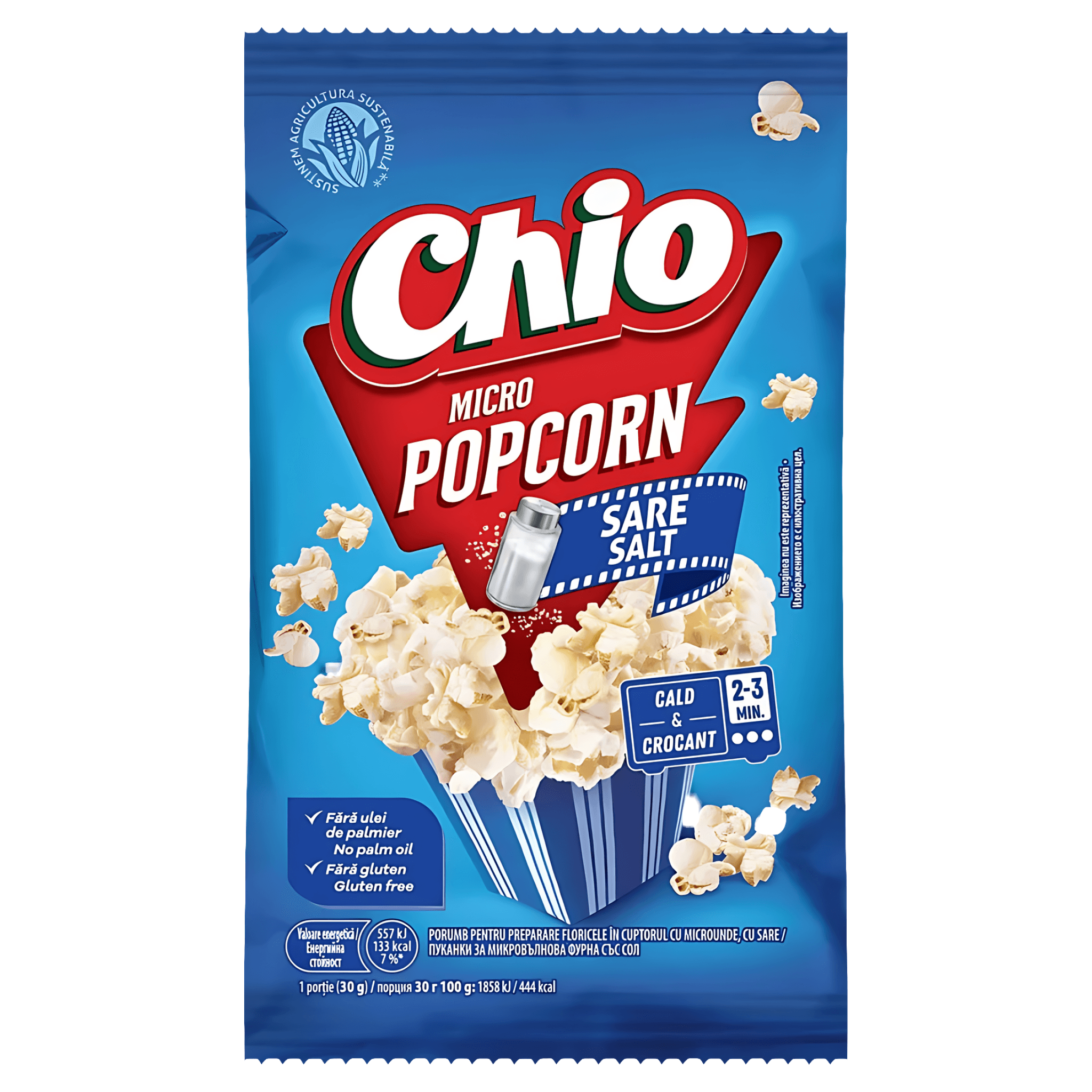 Popcorn cu sare Chio, pentru microunde, 80 g