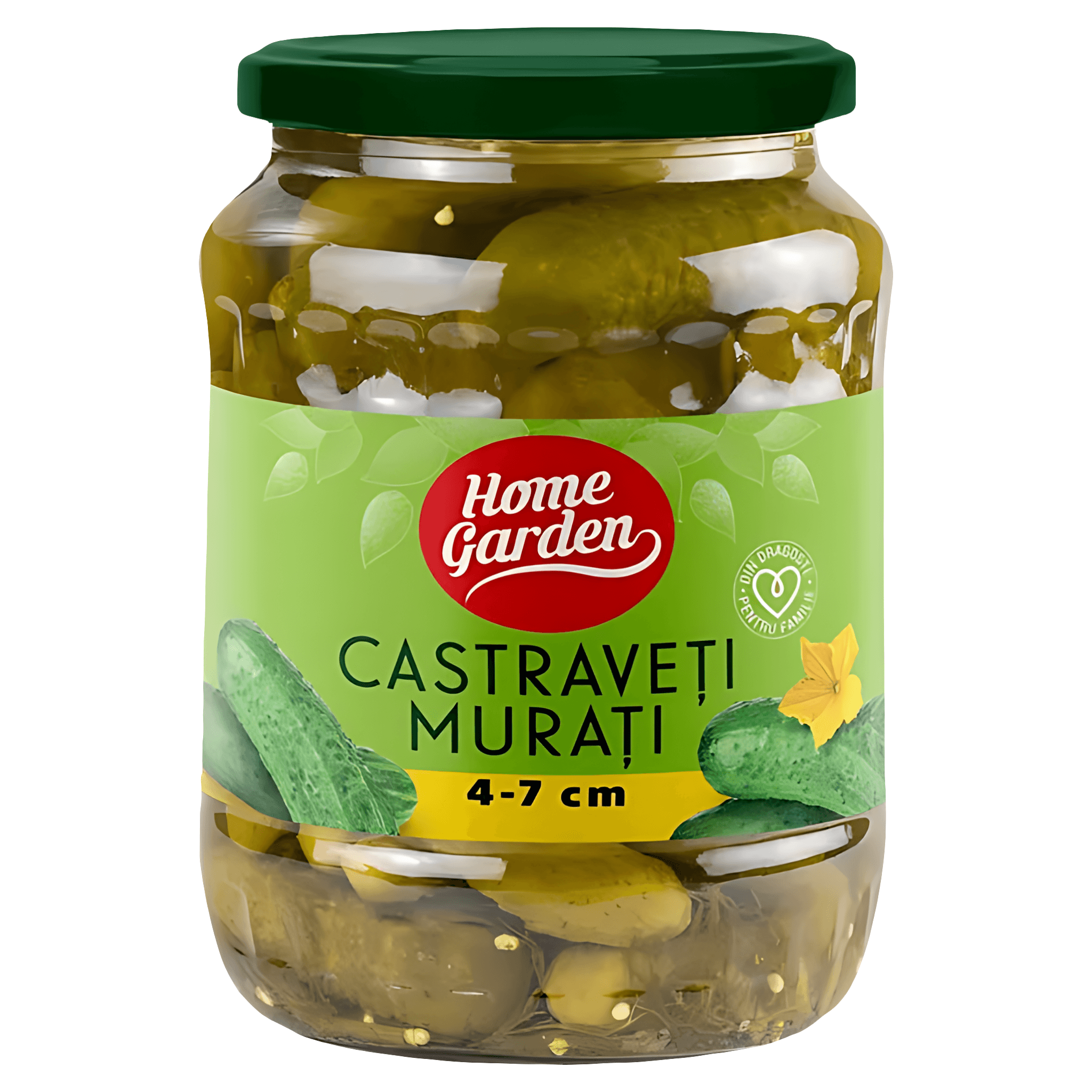Castraveti murati in otet 4-7 cm Home Garden, 720 ml