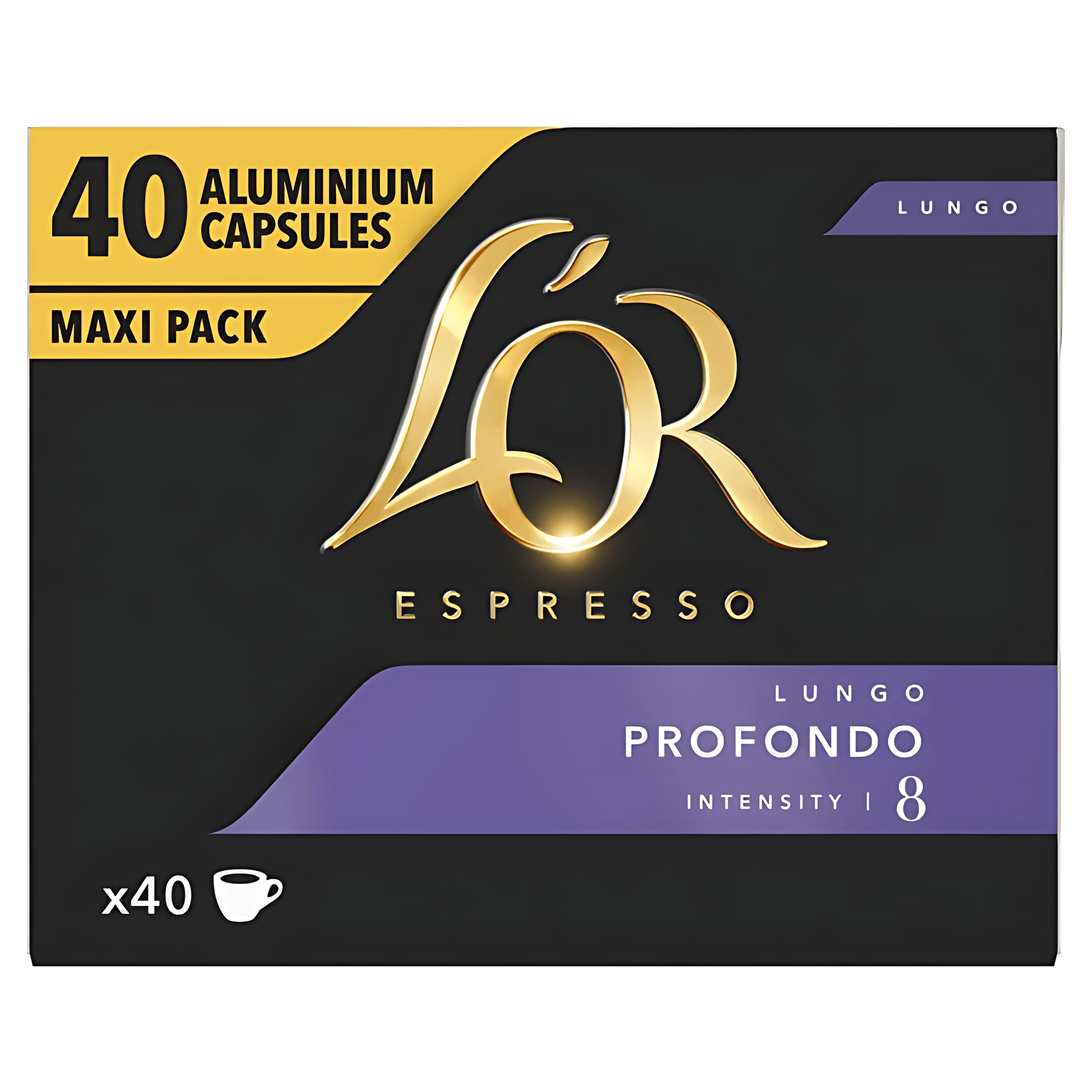 Capsule cafea L'Or Espresso Lungo Profondo, compatibile Nespresso, 40 capsule