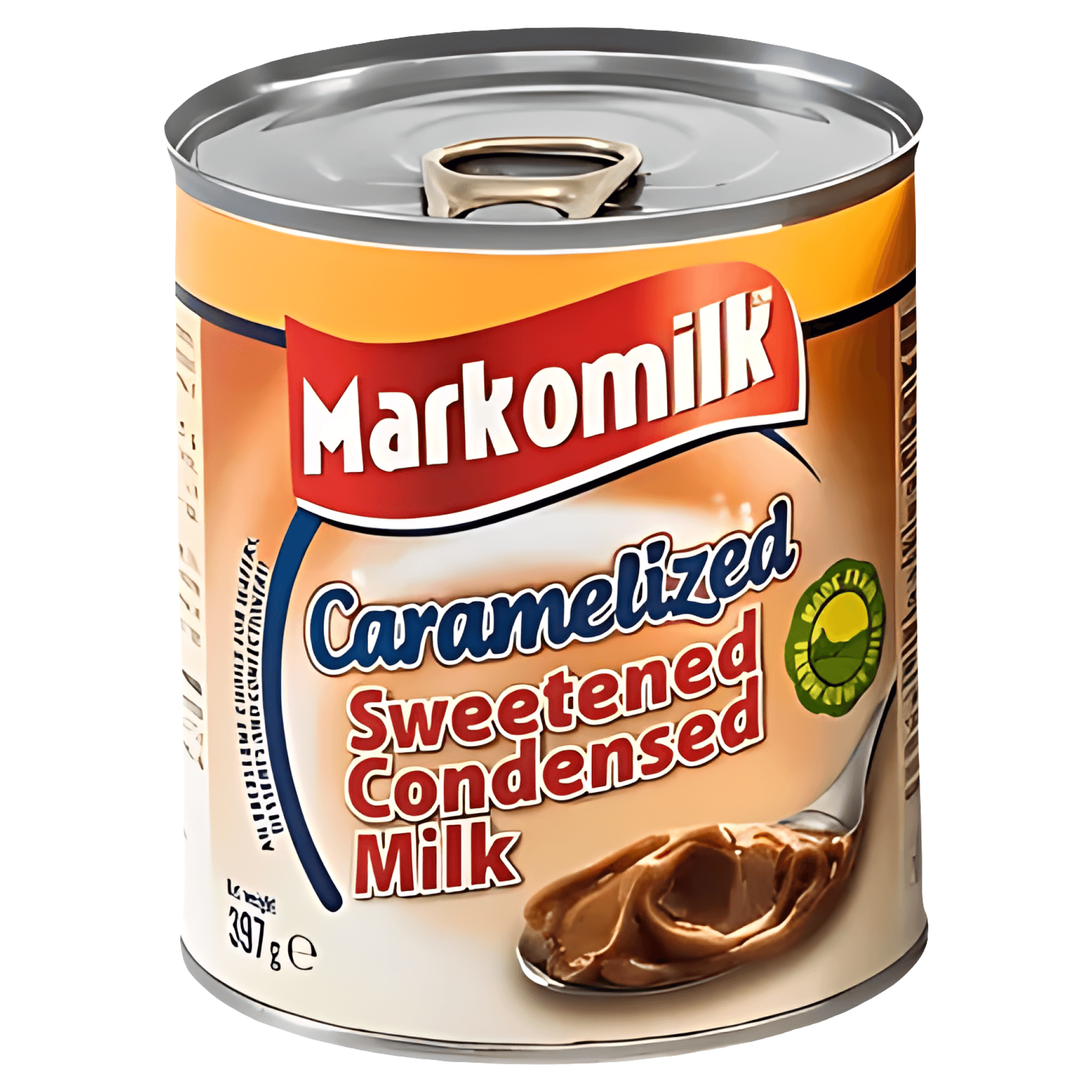 Lapte condensat dulce caramelizat Markomilk, 8% grasime, 397 g