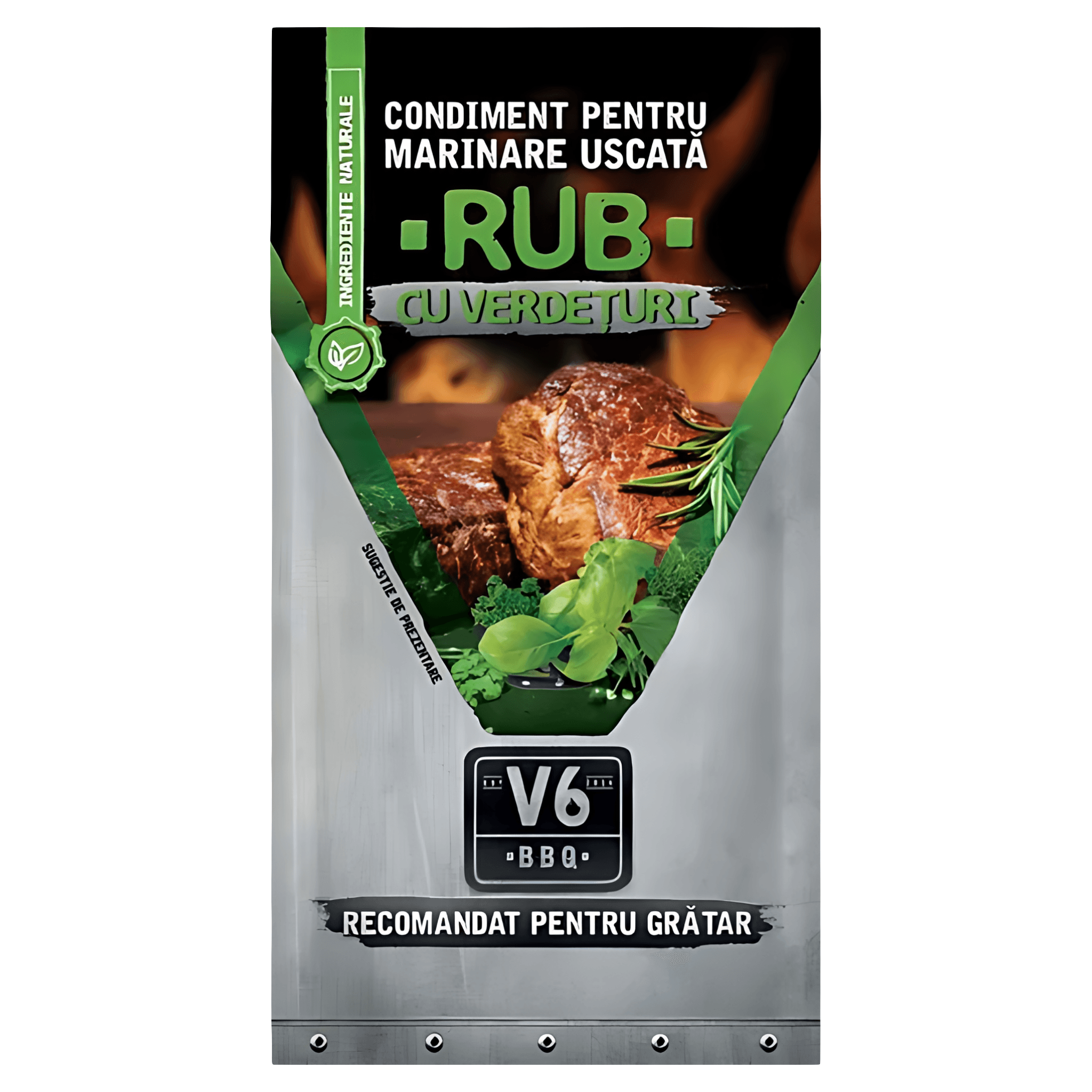 Condiment cu verdeturi  Rub V6BBQ 40 g