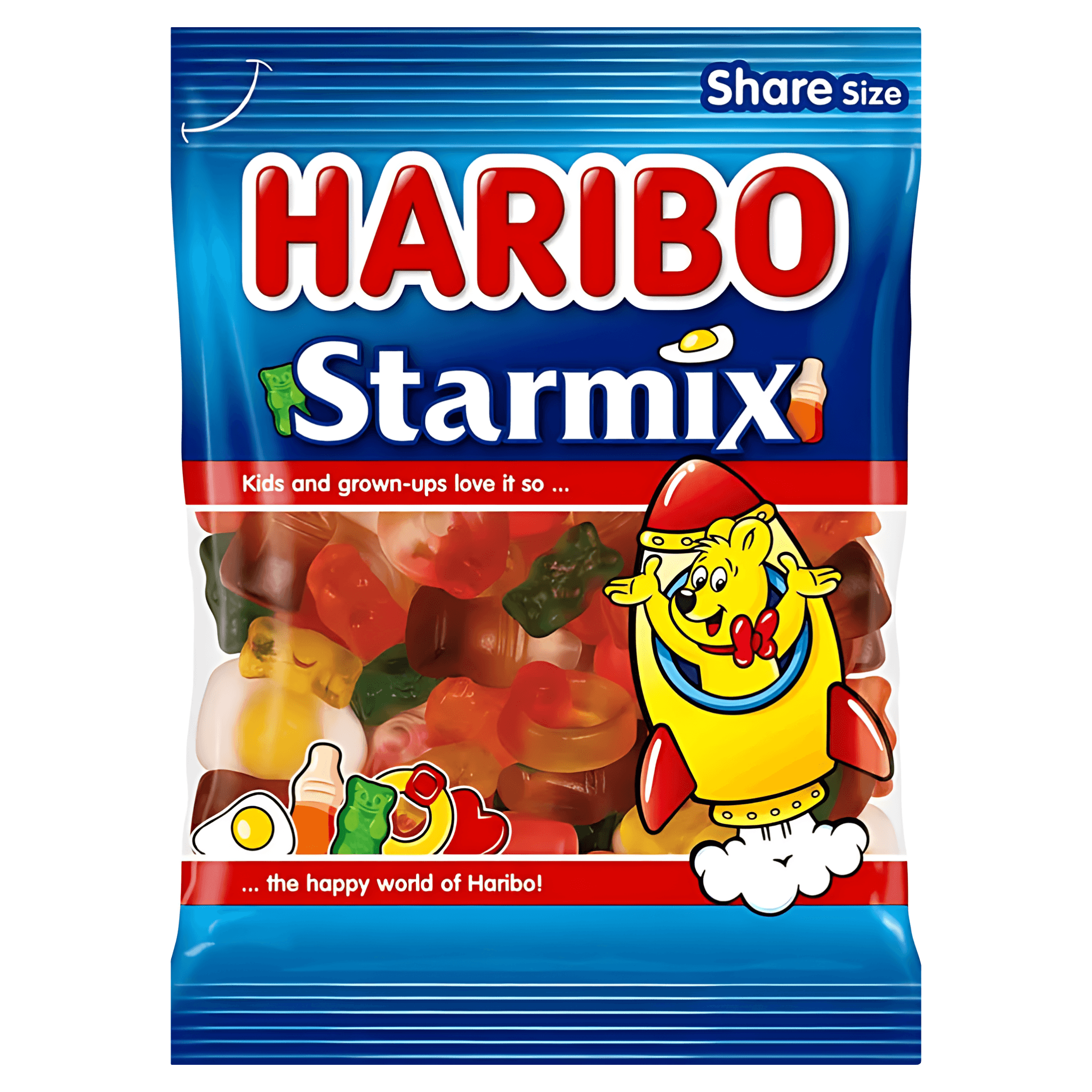 Bomboane gumate cu aroma de fructe Haribo Starmix, 200 g
