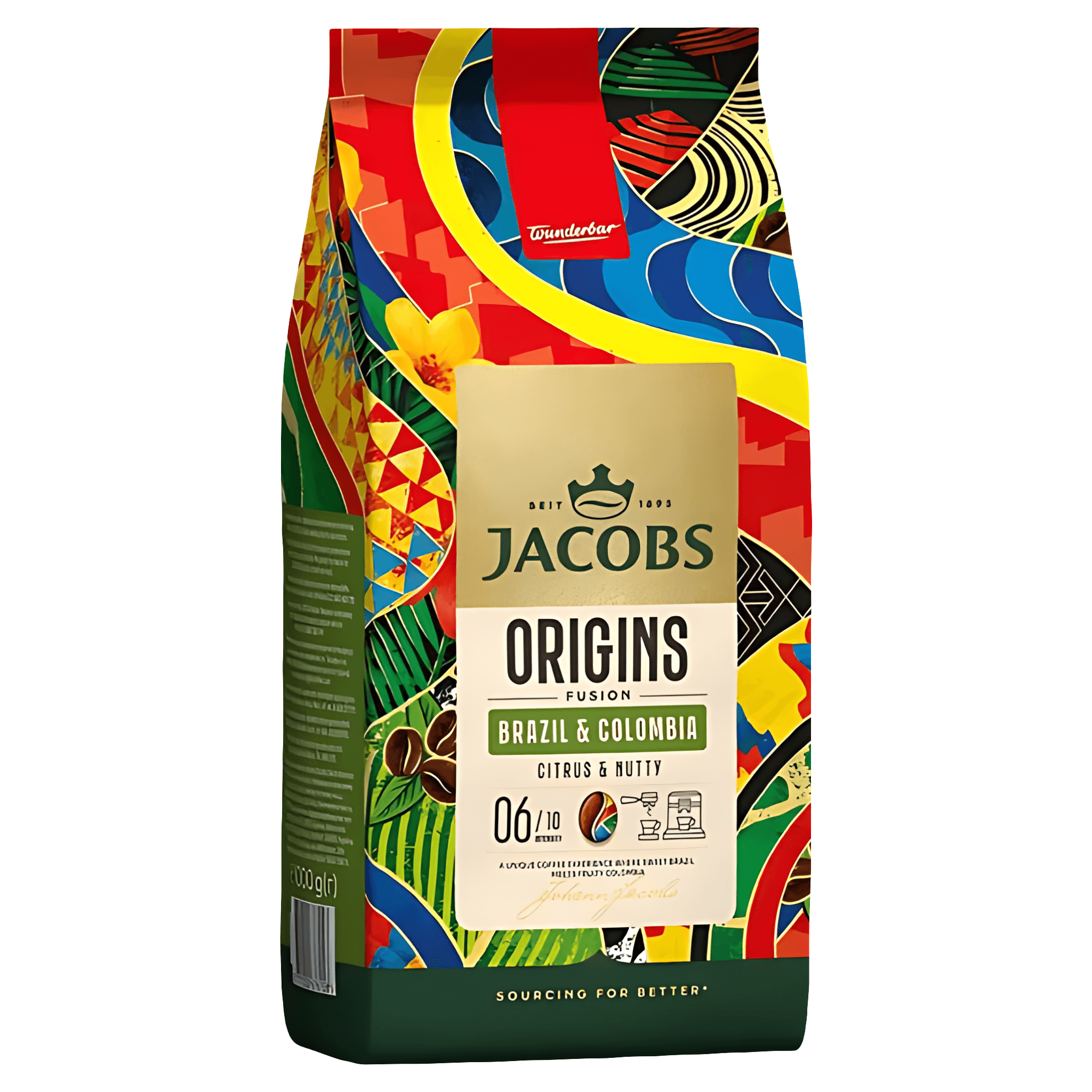 Cafea boabe Jacobs Origins Brazil & Colombia, 1 kg