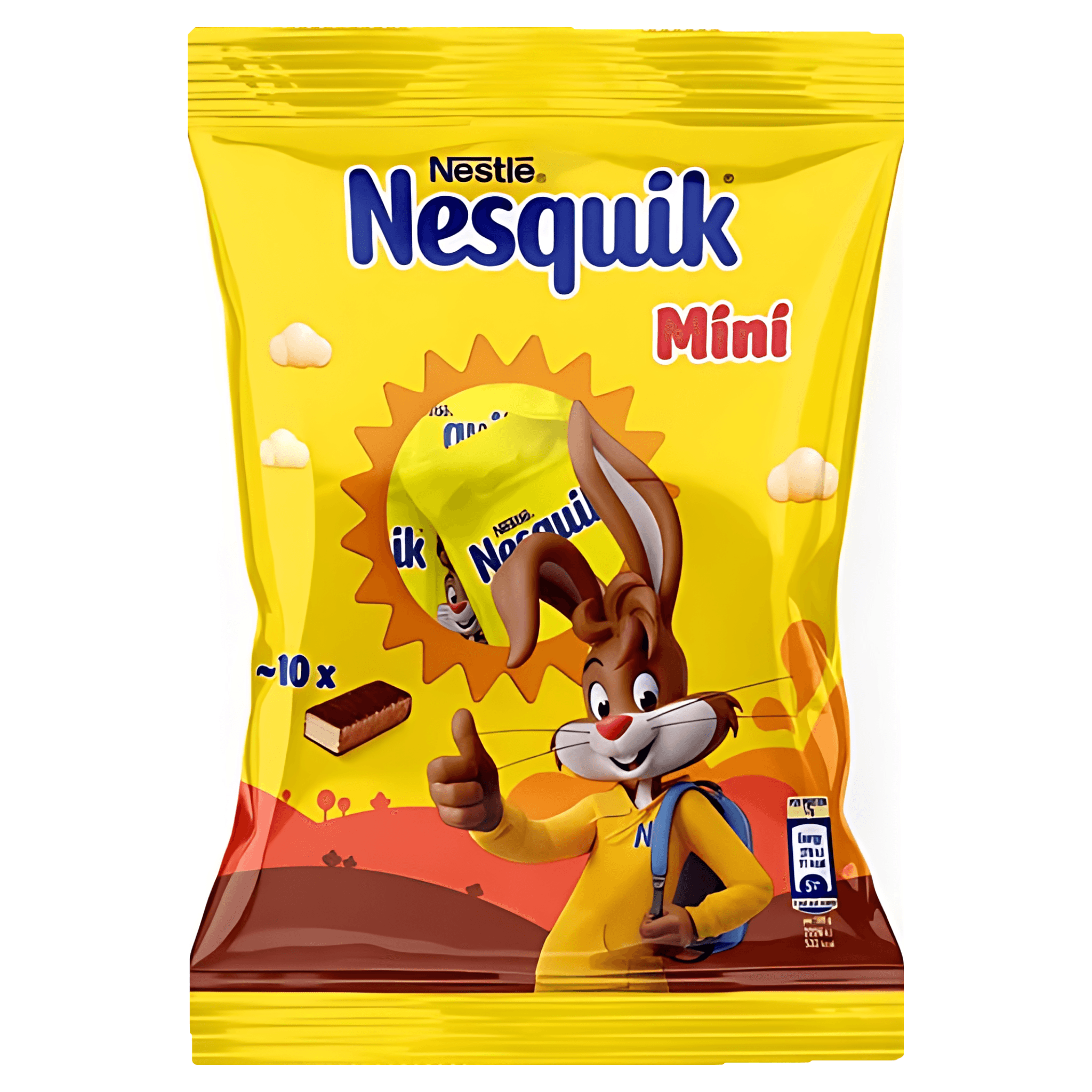 Napolitane cu crema de lapte si glazura de ciocolata cu lapte Nesquik Mini, 170 g