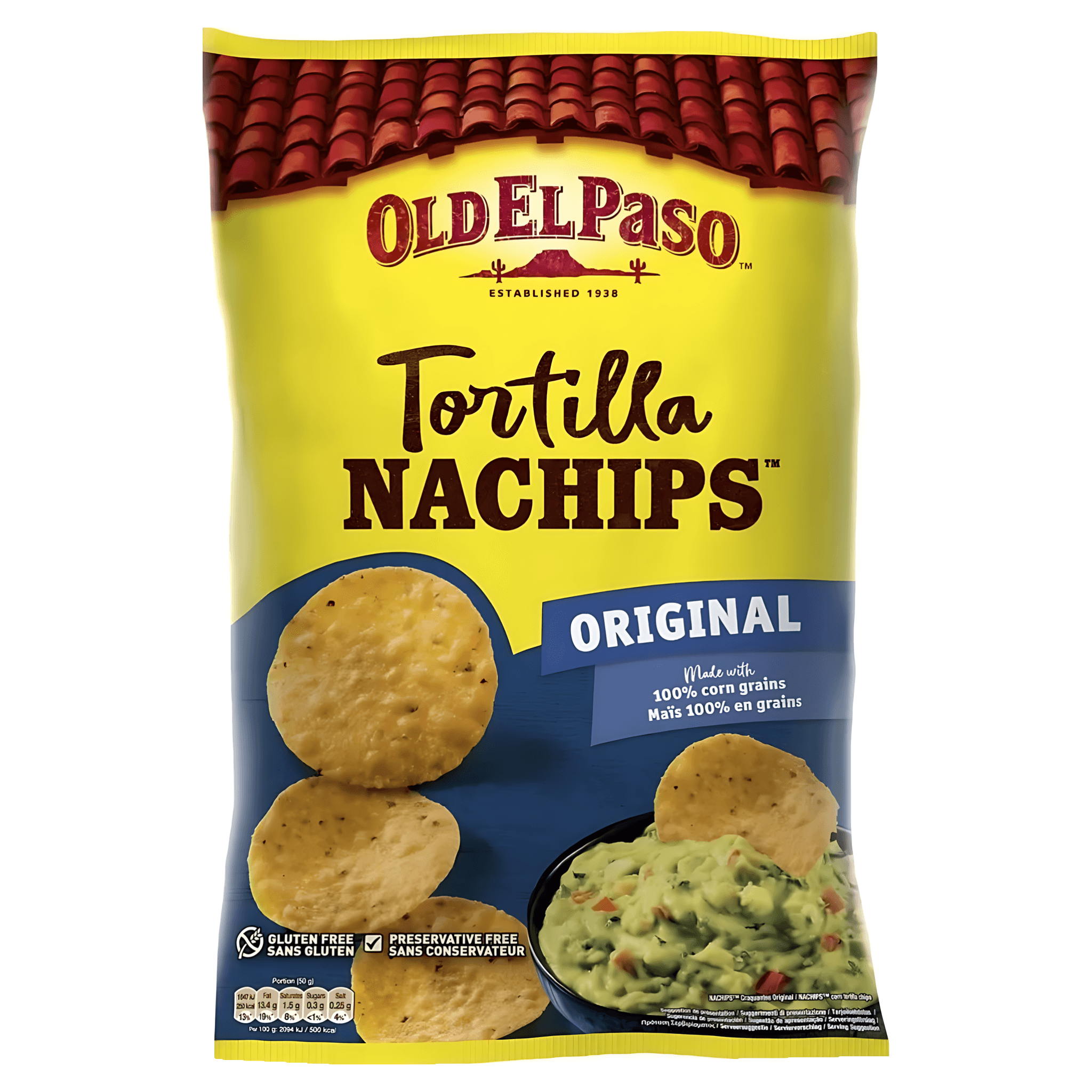Tortilla chips Old El Paso Original, 185 g