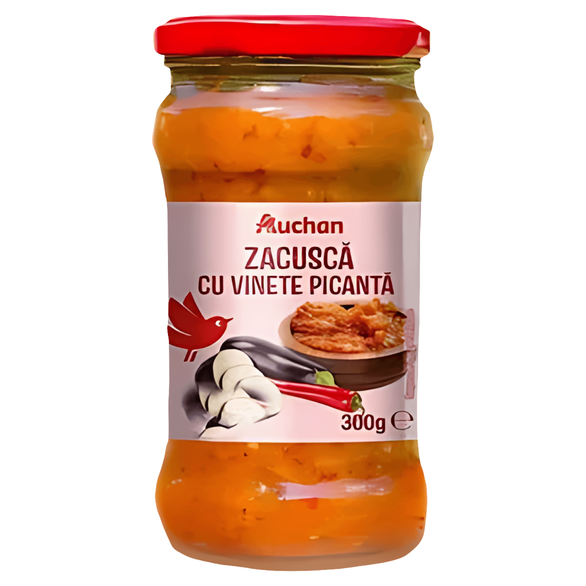 Zacusca picanta cu vinete Auchan, 300g