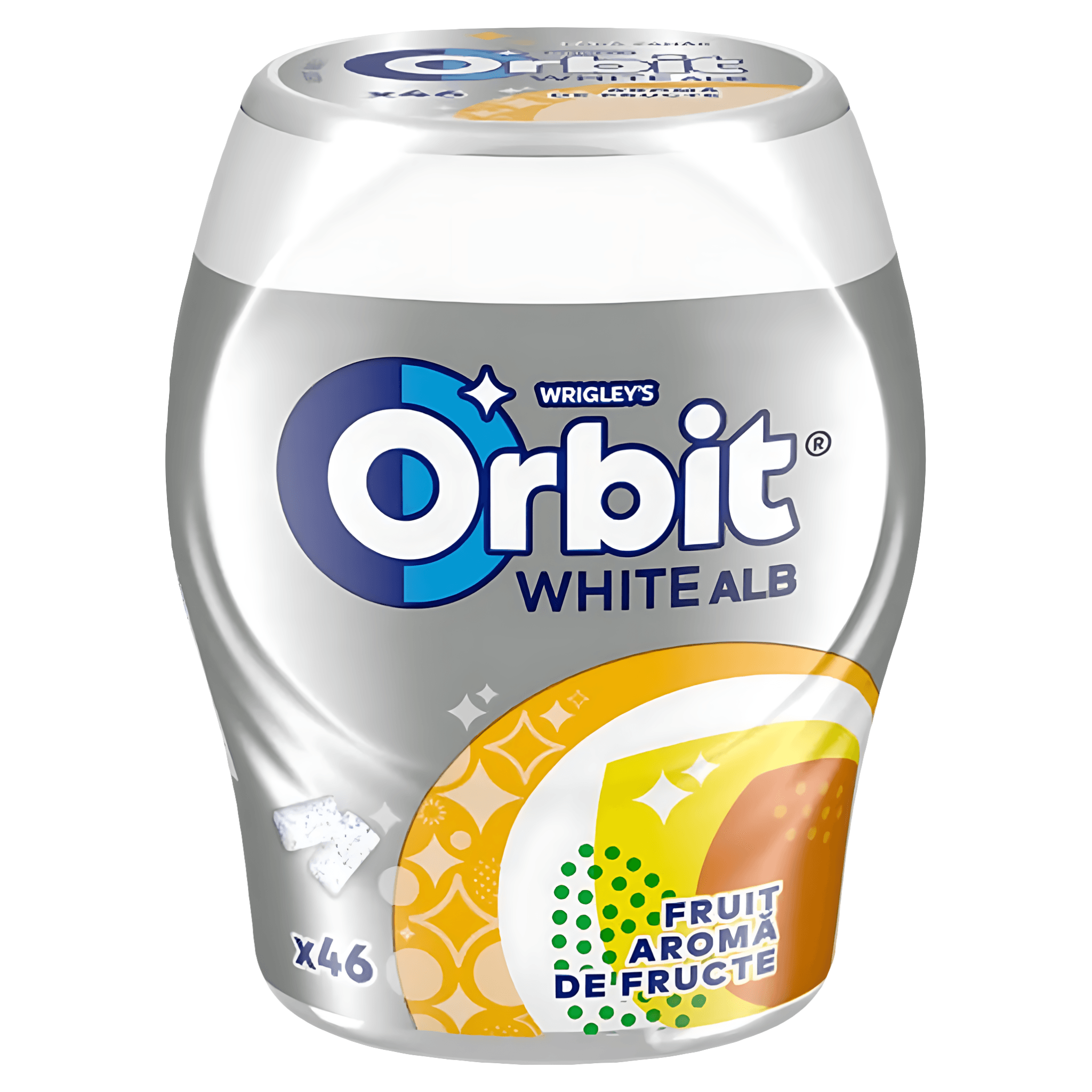 Guma de mestecat cu aroma de fructe Orbit, 46 bucati, 64 g