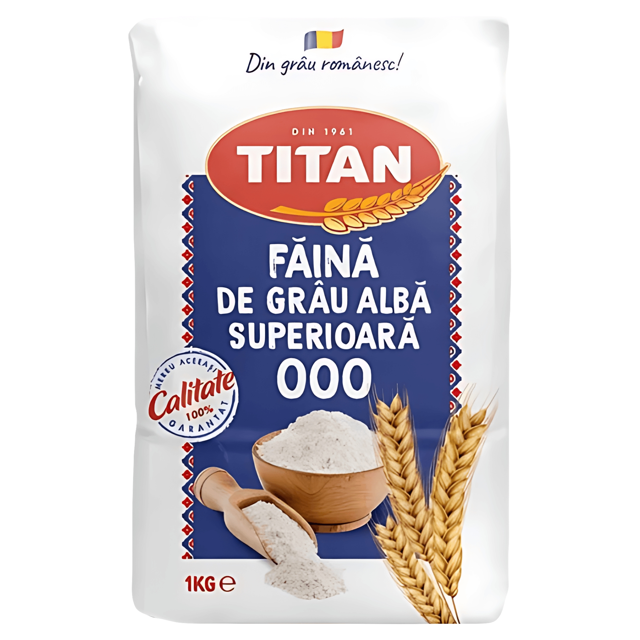 Faina de grau alba superioara 000 Titan, 1 kg