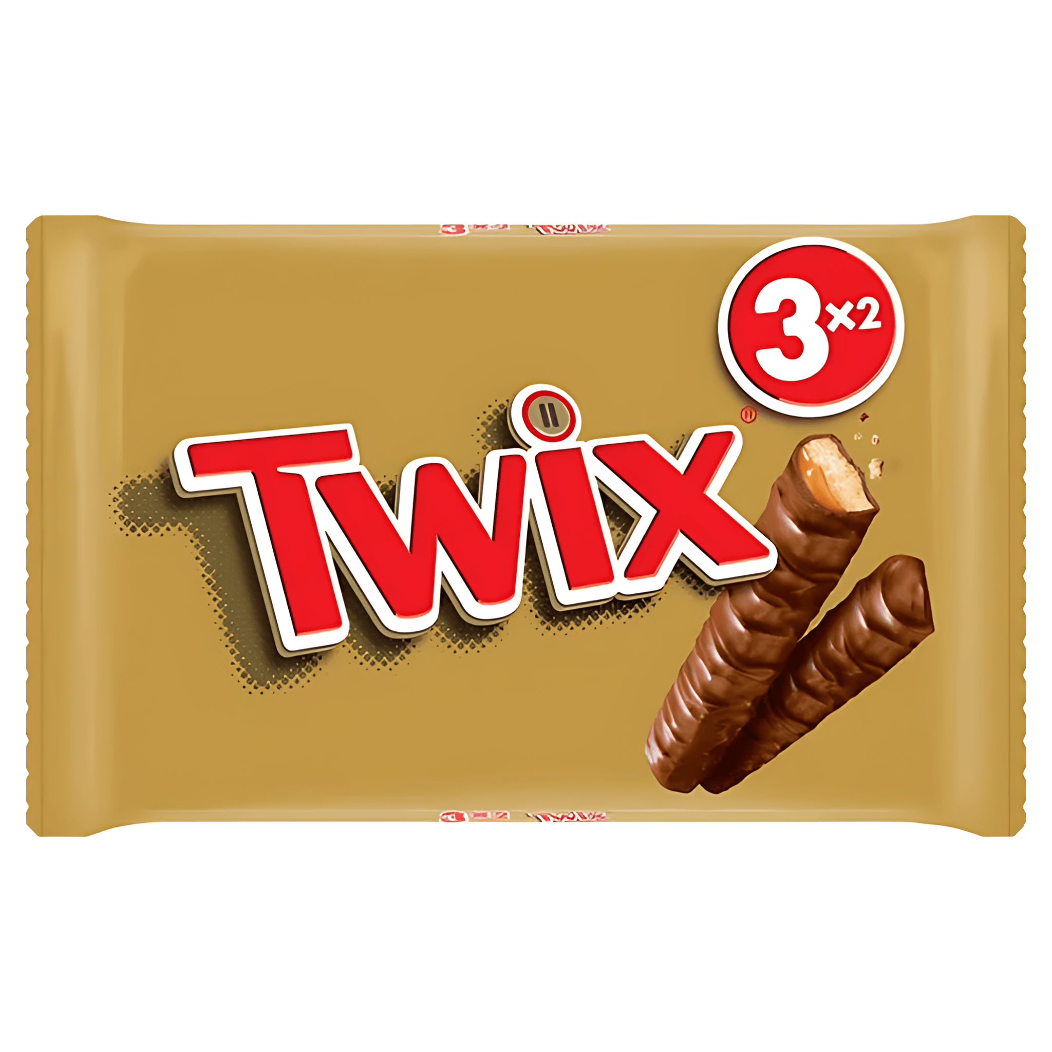 Baton cu biscuite si caramel invelit in ciocolata cu lapte Twix, 3 x 50 g