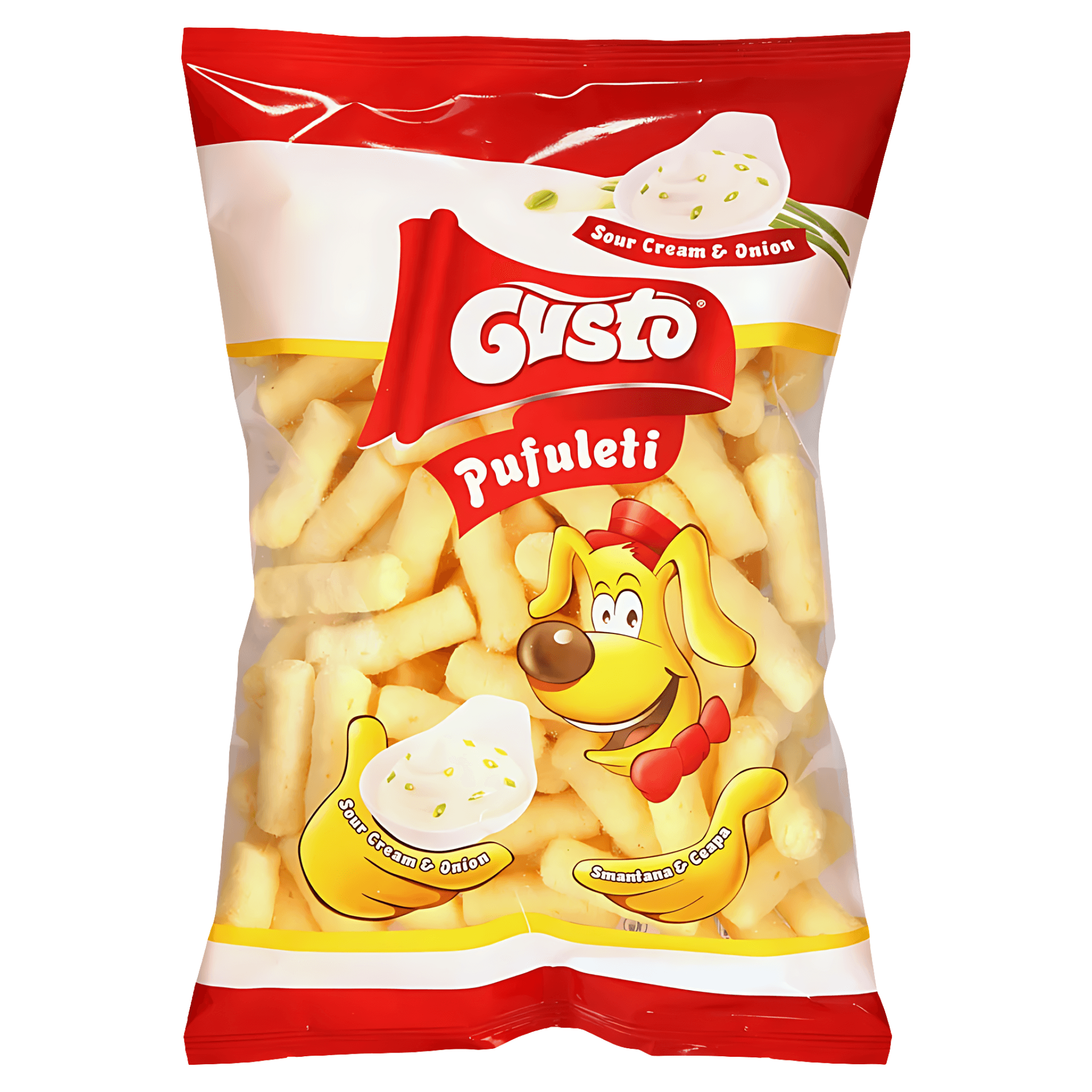 Pufuleti cu aroma de smantana si ceapa Gusto, 80 g