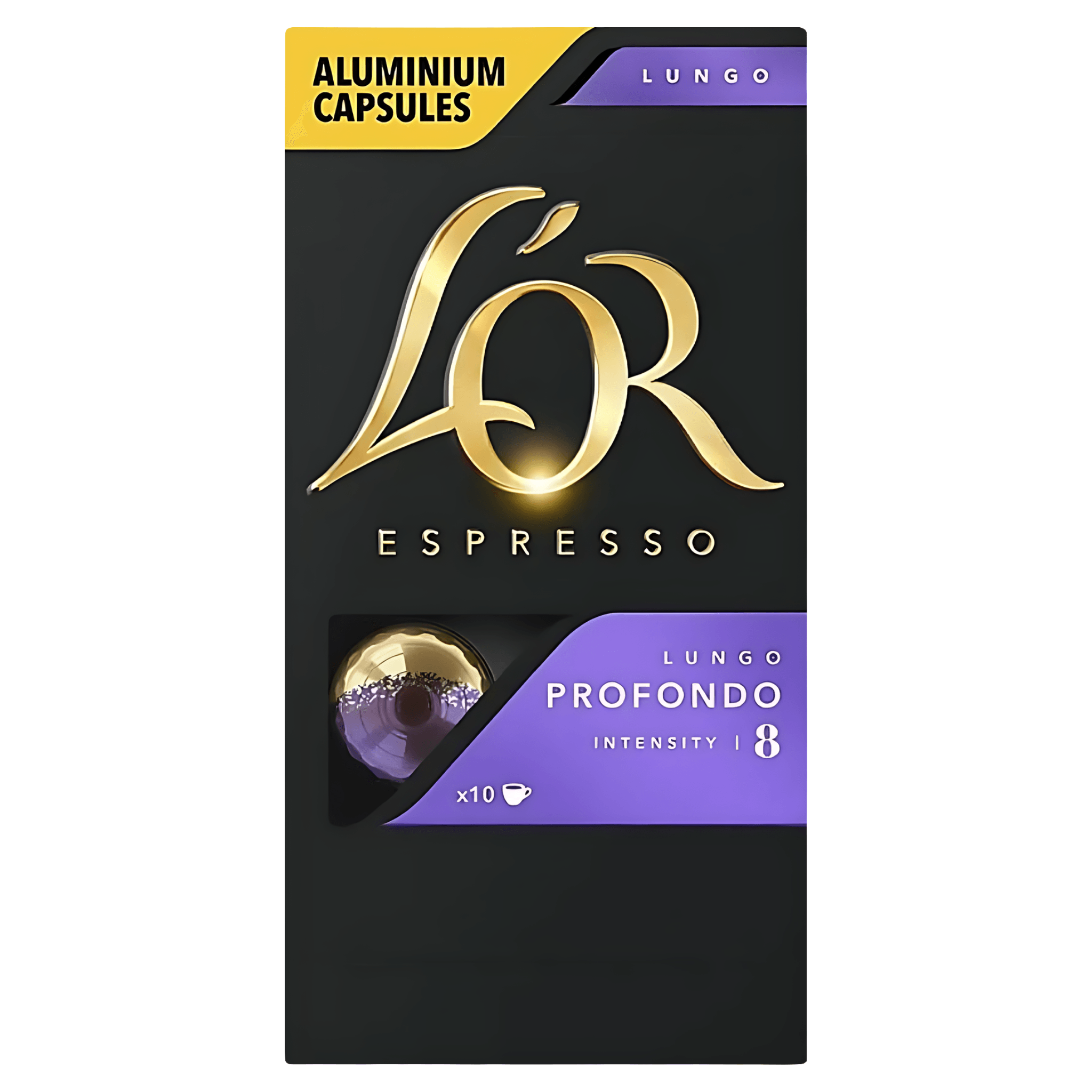 Capsule cafea L'Or Espresso Lungo Profondo, compatibile Nespresso, 10 capsule