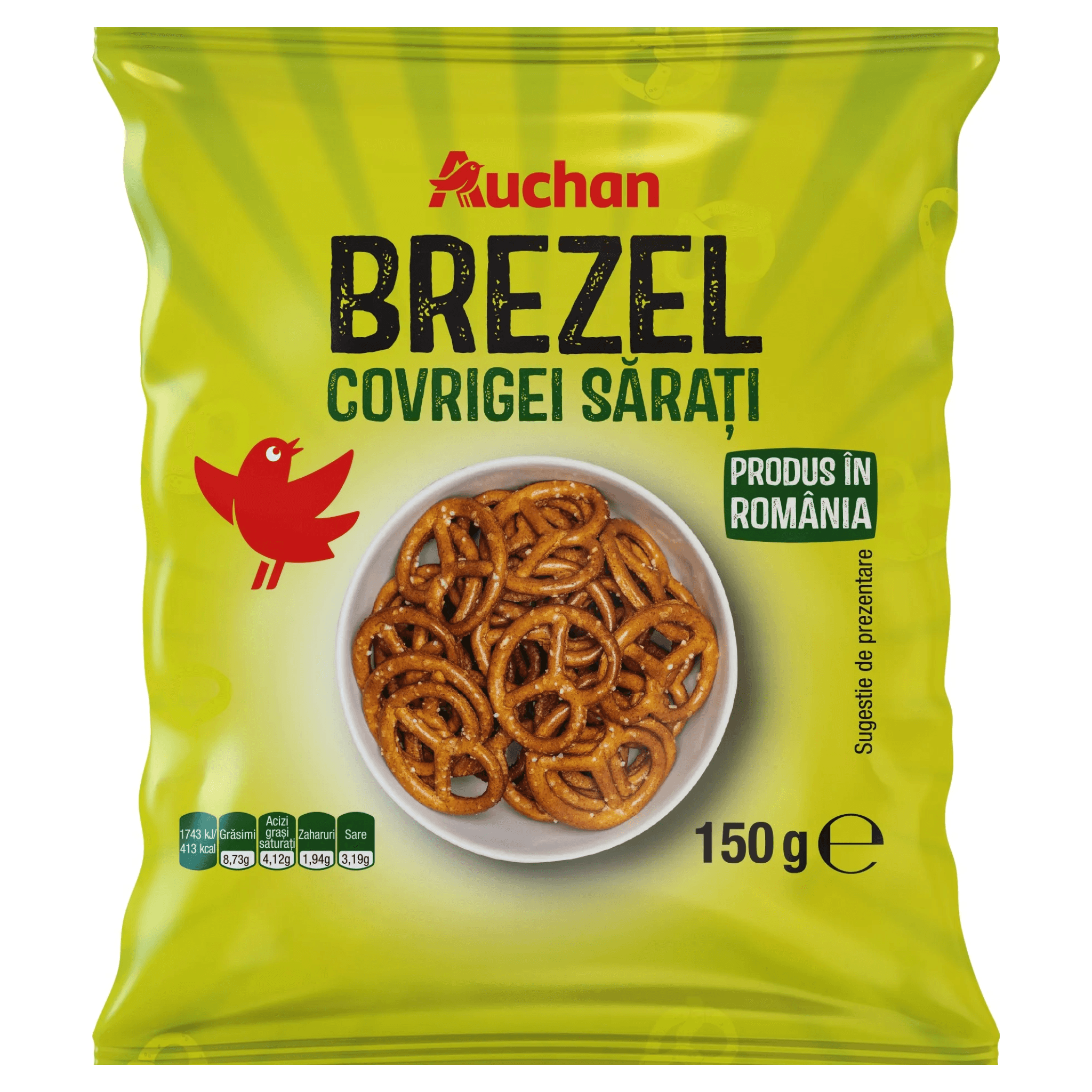 Covrigei cu sare Auchan, 150g