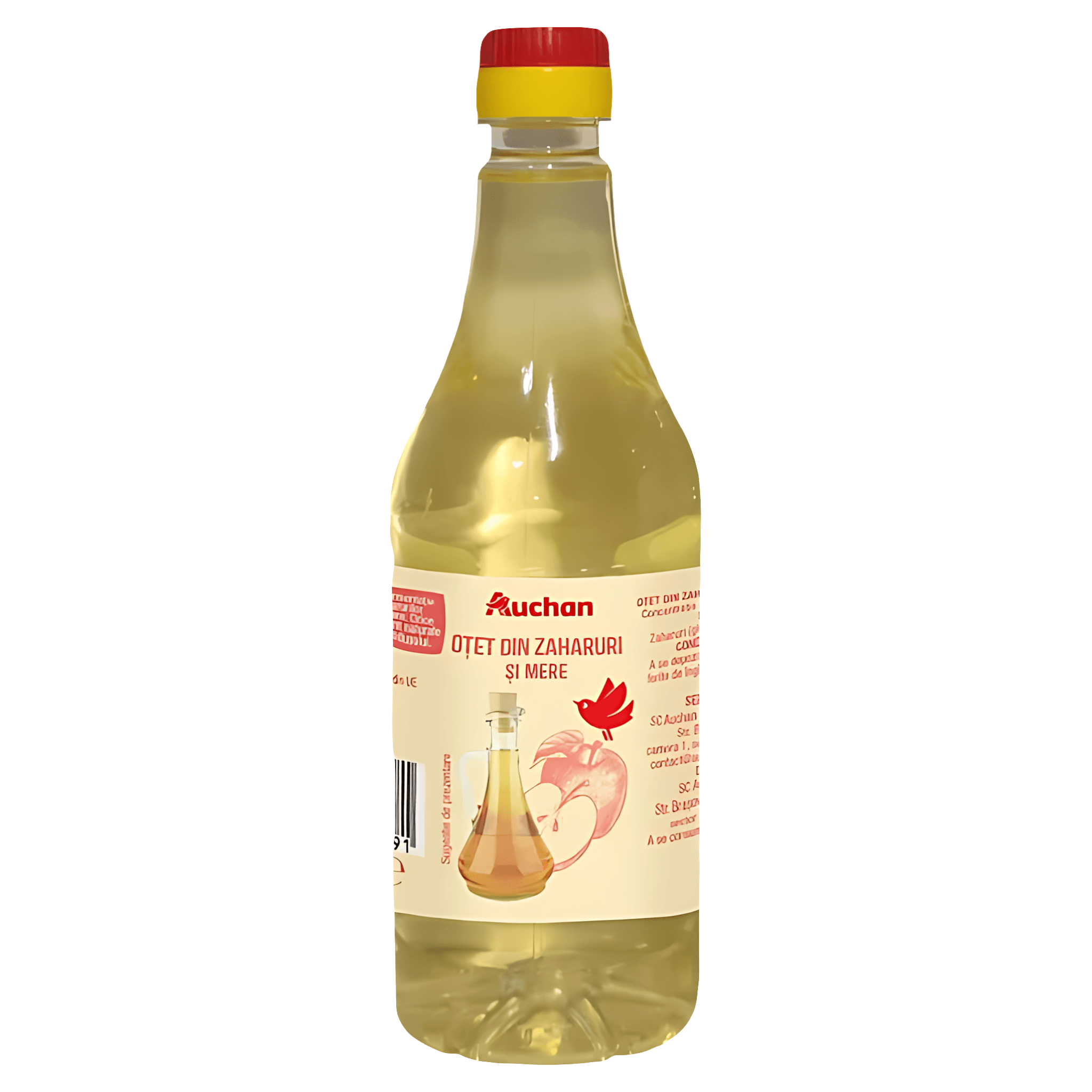 Otet din zaharuri si mere Auchan, 0.5 l