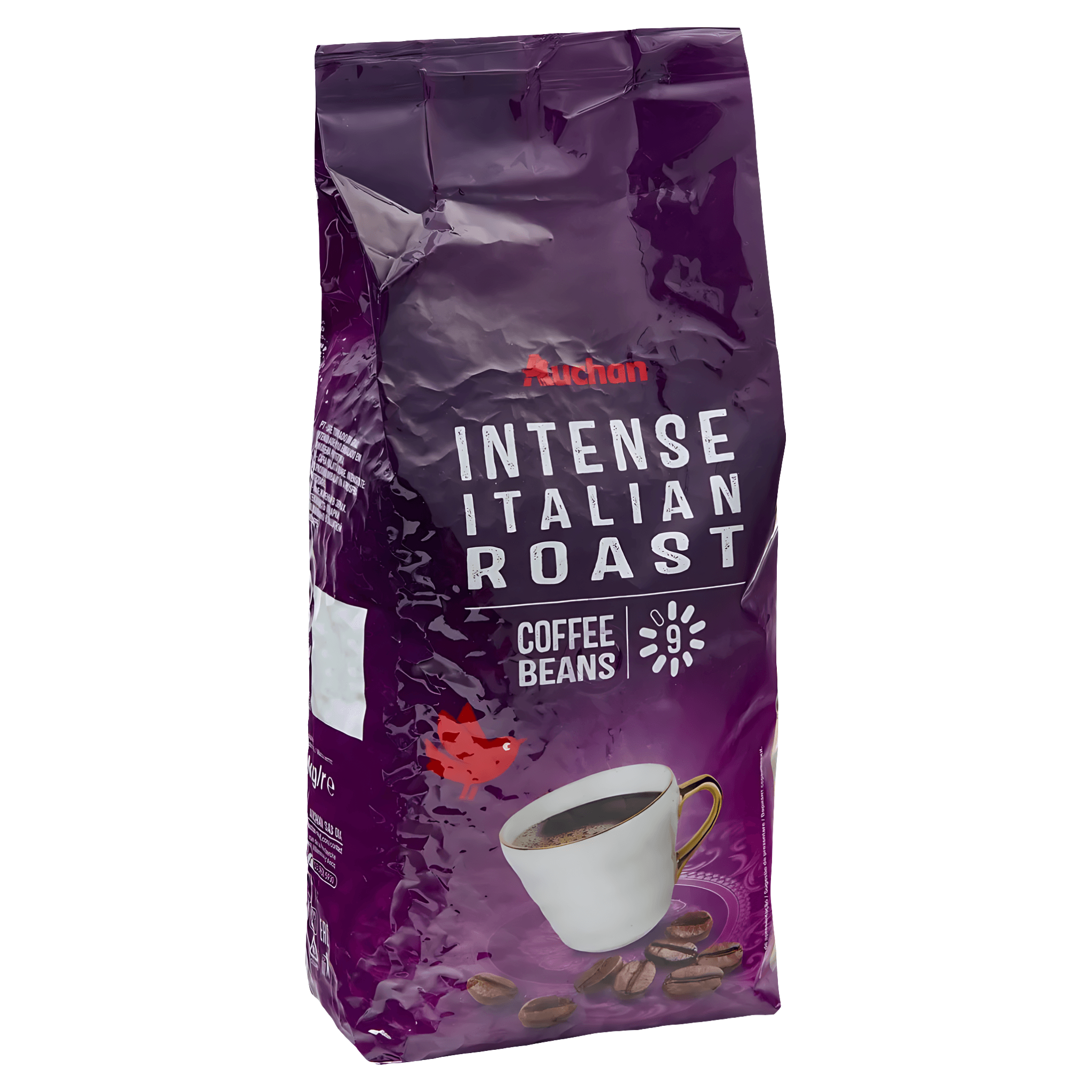 Cafea boabe Auchan stil italian, aroma intensa, 1 kg