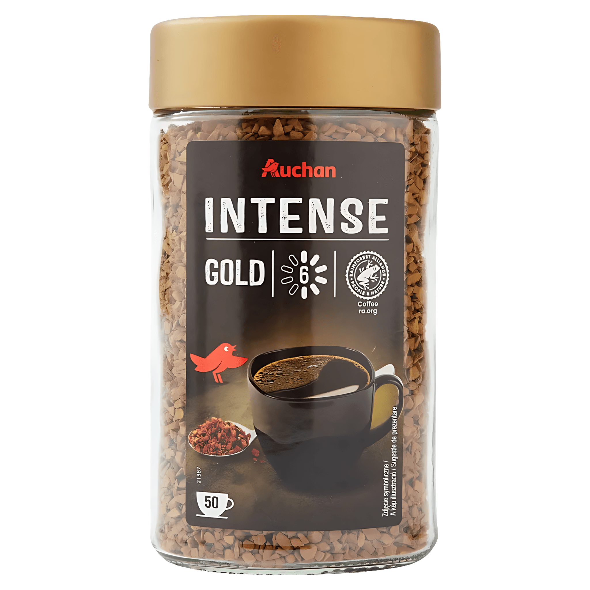 Cafea instant Auchan Gold Intenso, 100 g