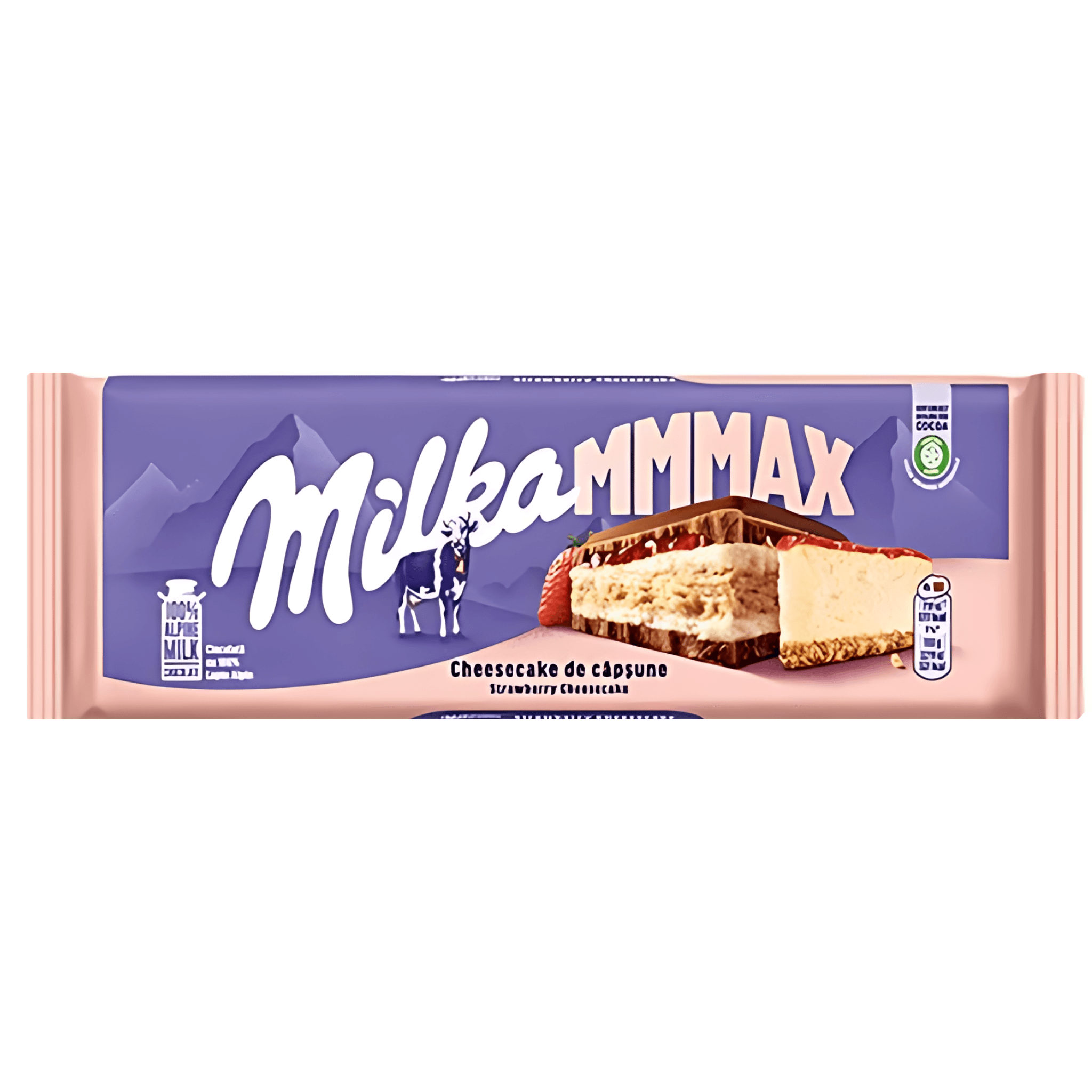 Ciocolata Milka Strawberry Cheesecake, 300 g