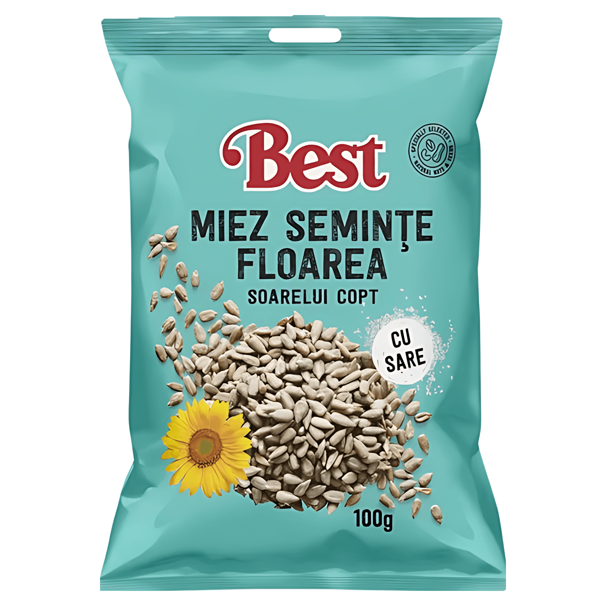 Miez seminte de floarea-soarelui copt Best, cu sare, 100 g