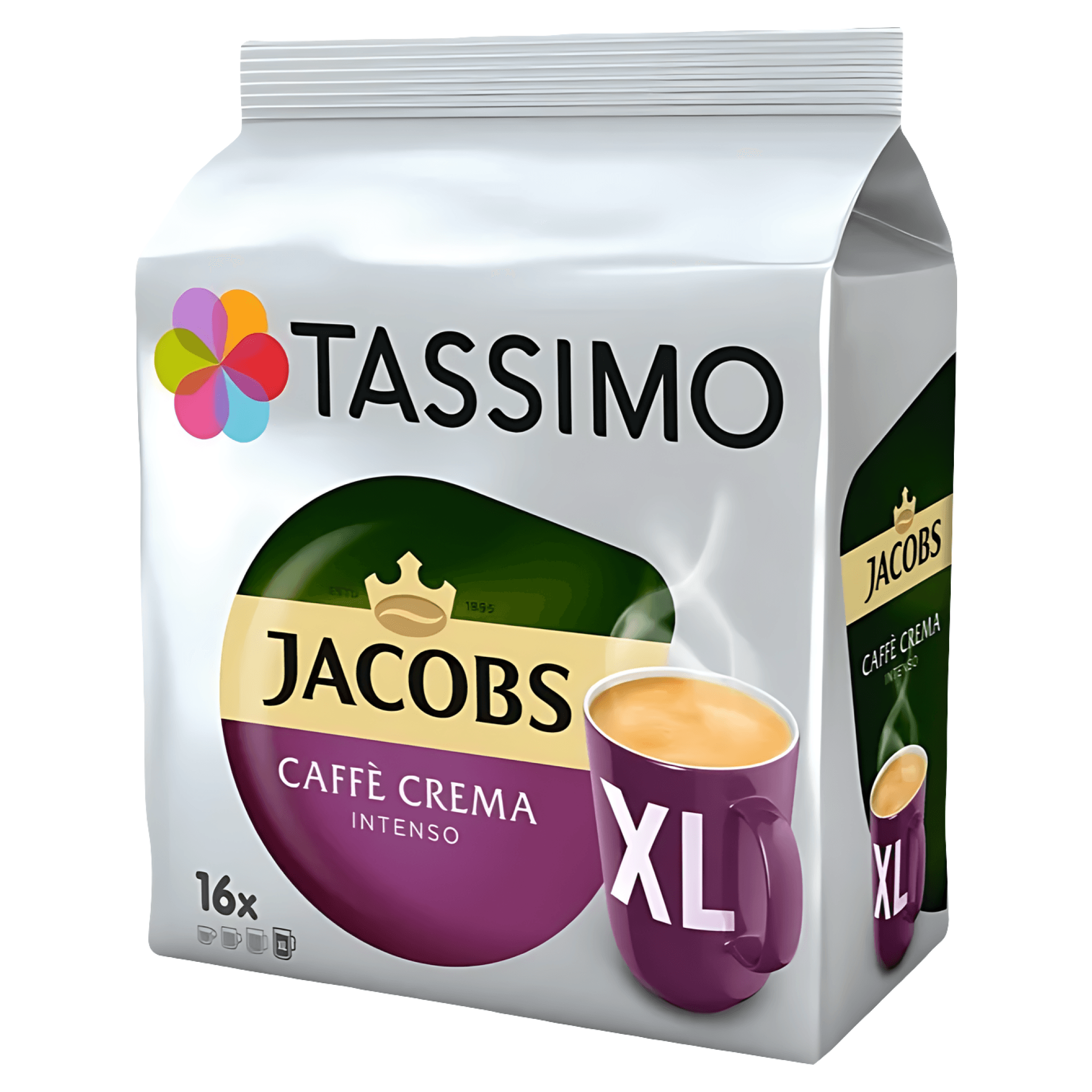 Capsule cafea Jacobs Caffe Crema Intenso, compatibile Tassimo, 16 capsule