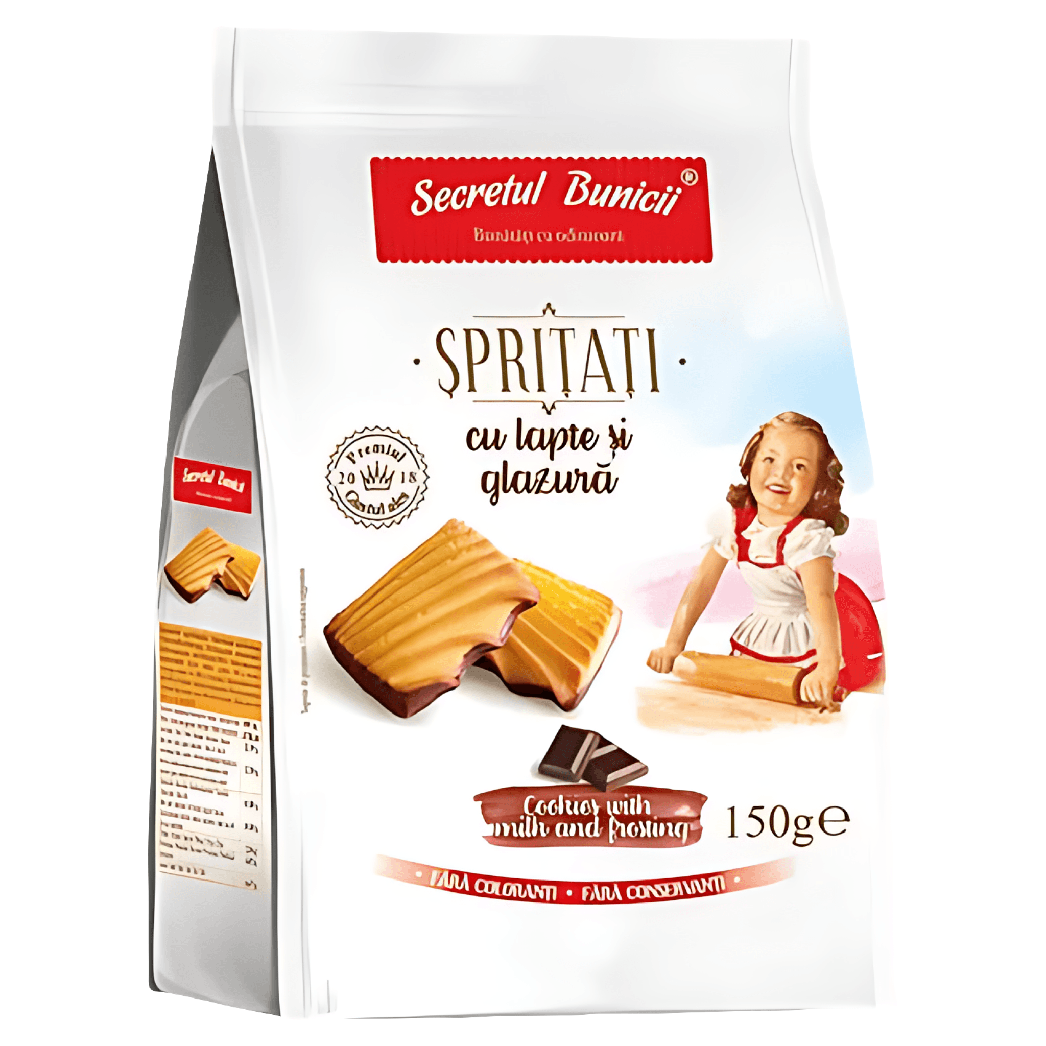 Fursecuri cu lapte si glazura Secretul Bunicii, 150 g