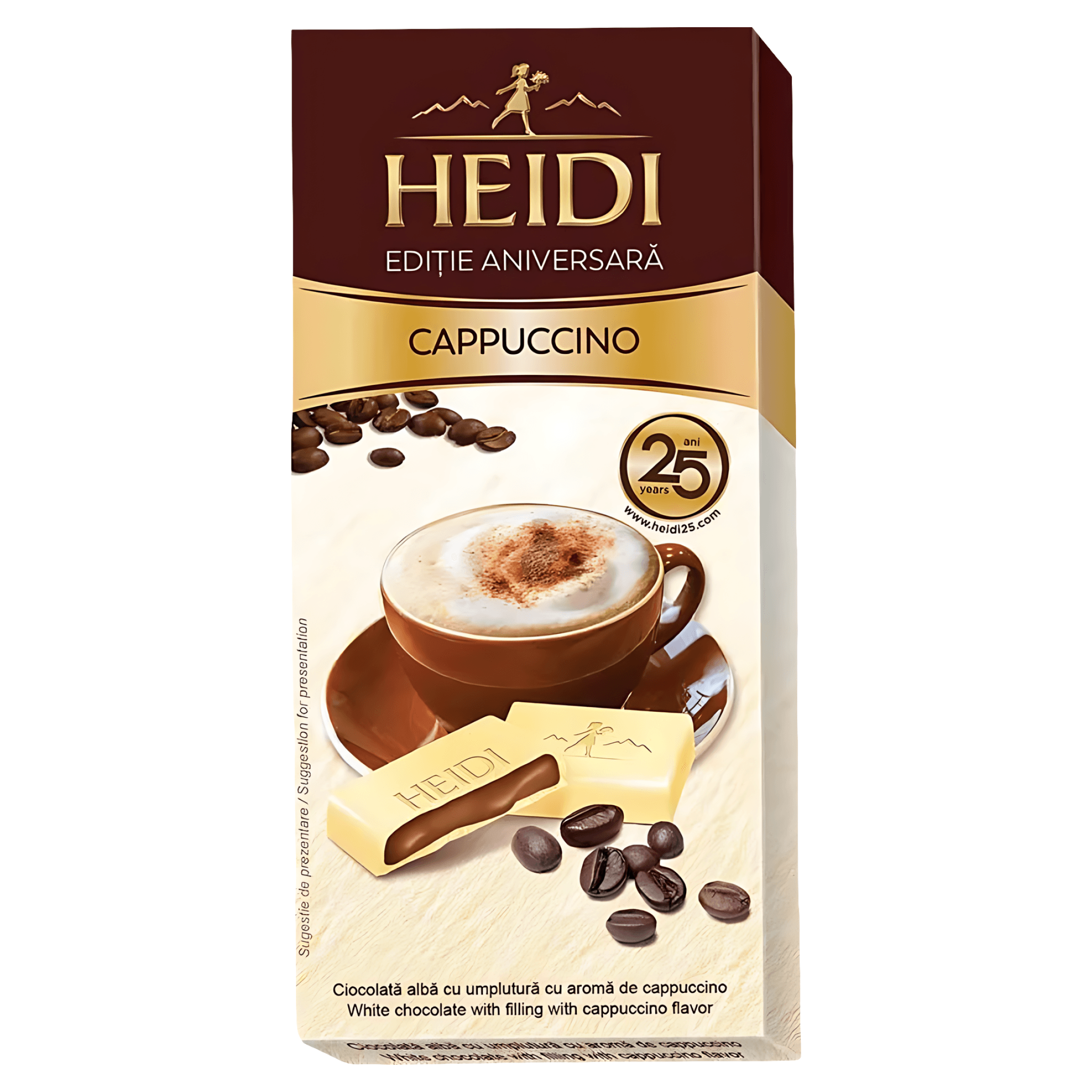 Ciocolata Heidi Creamy cappuccino, 90 g