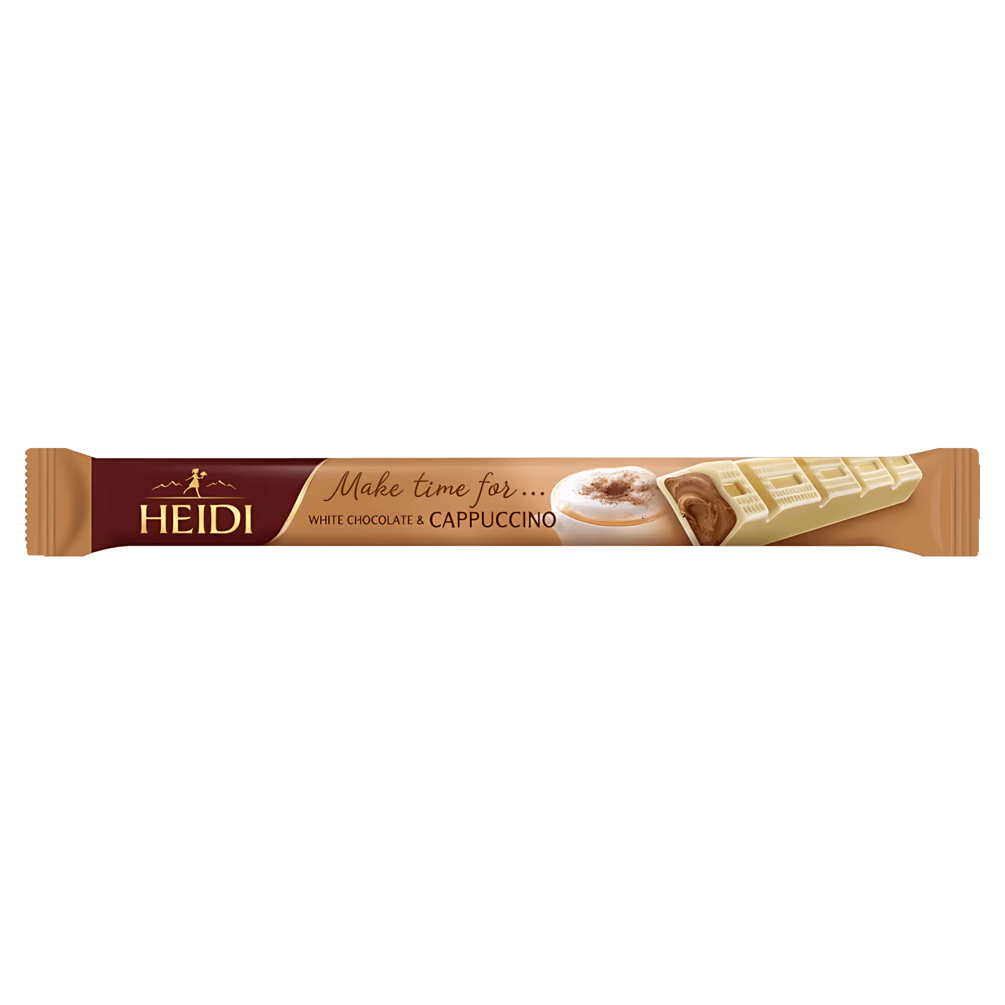 Baton de ciocolata alba cu umplutura de cafea Heidi, 37g