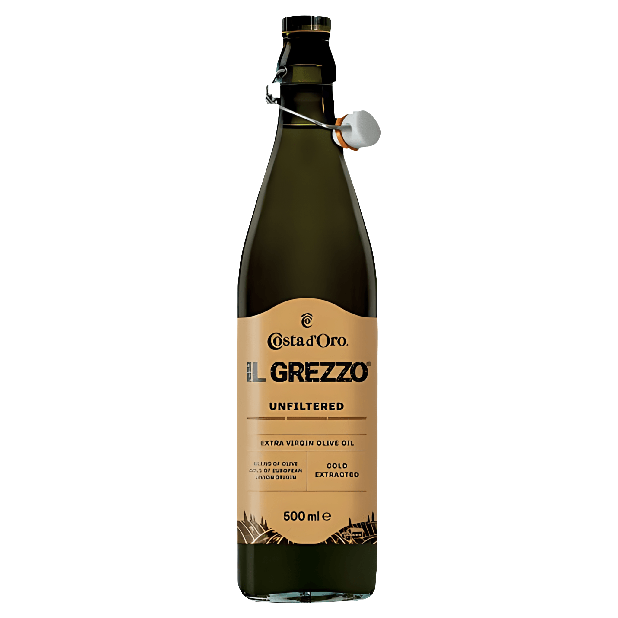 Ulei de masline extravirgin nefiltrat Il Grezzo Costa d'Oro, 0.5 l