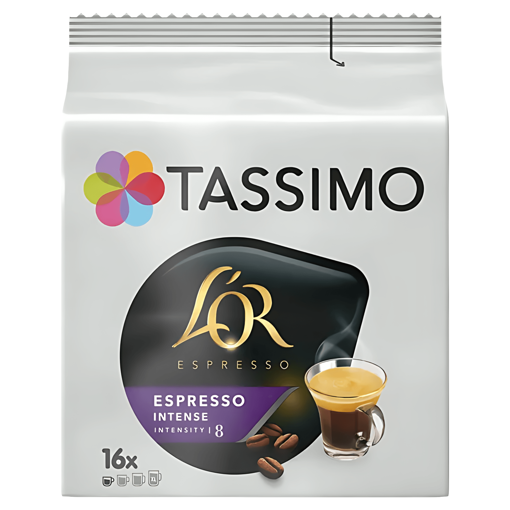 Capsule cafea L'Or Espresso Intense, compatibile Tassimo, 16 capsule