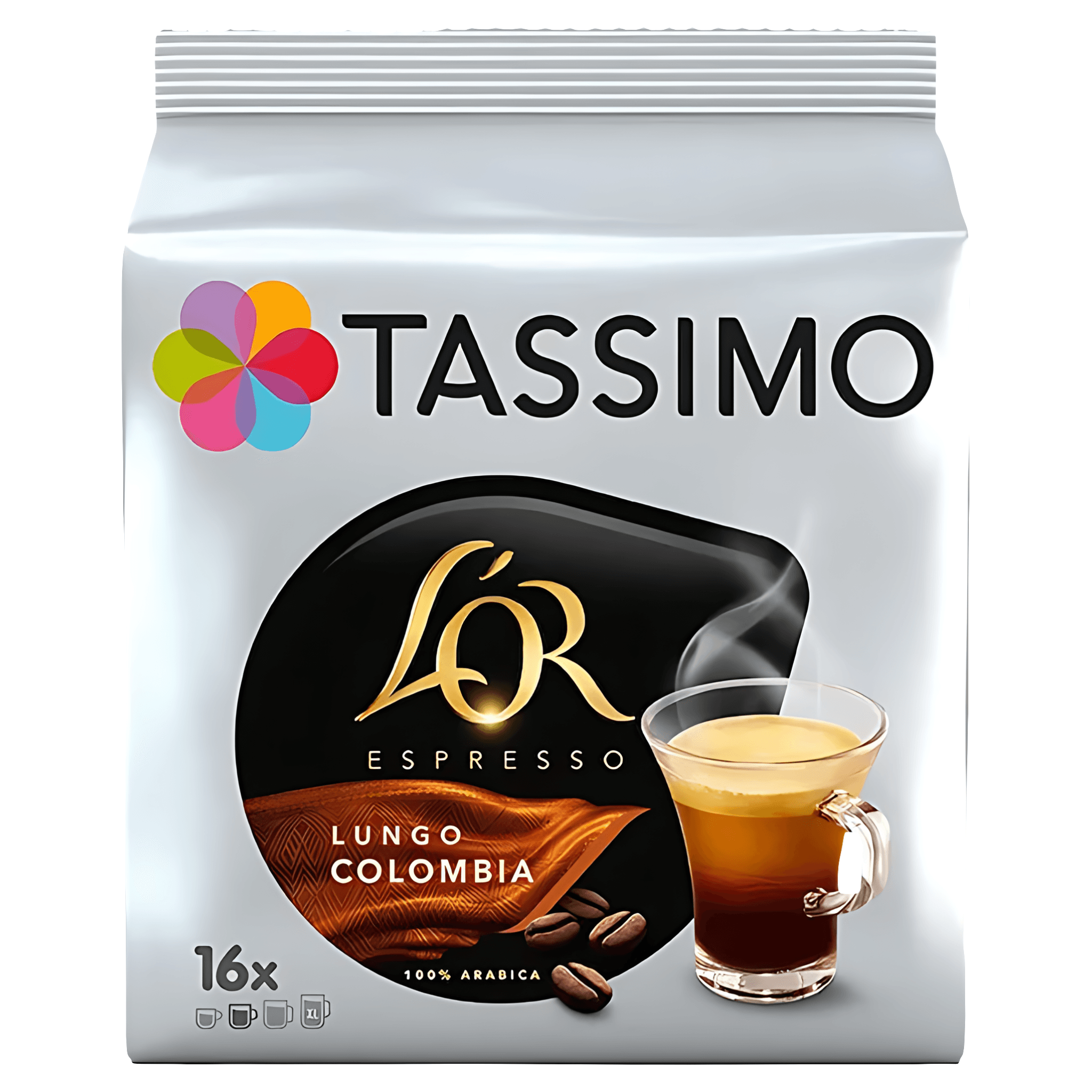 Capsule cafea L'Or Columbia, compatibile Tassimo, 16 capsule