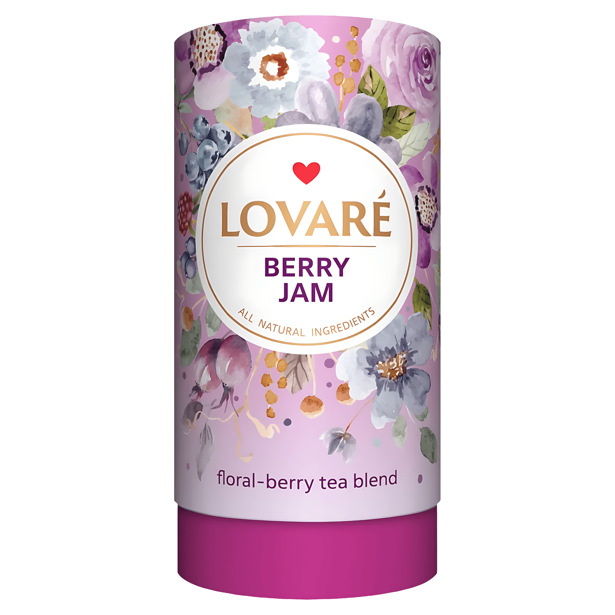 Amestec de hibiscus, fructe si petale de flori Lovare Berry Jam, 80 g