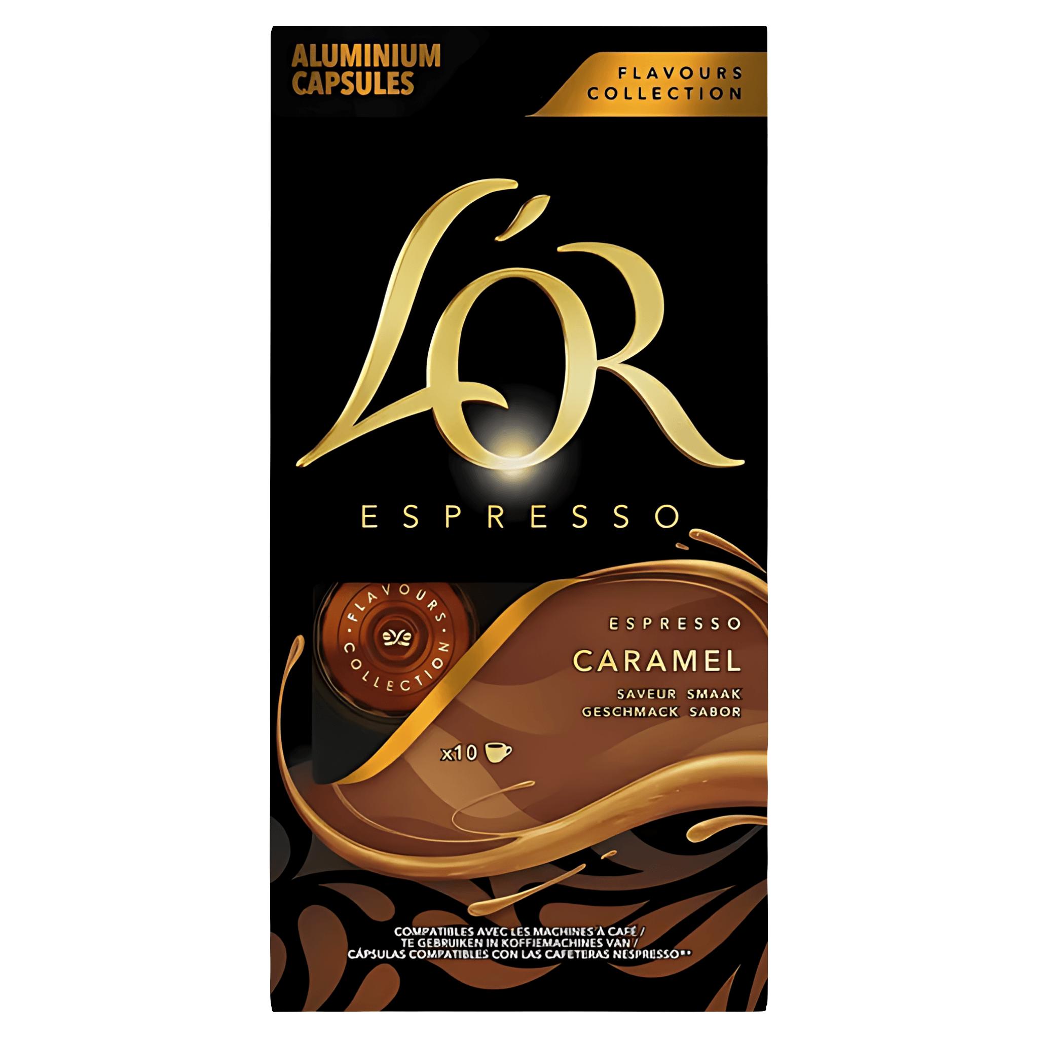 Capsule cafea L'Or Espresso Caramel, compatibile Nespresso, 10 capsule