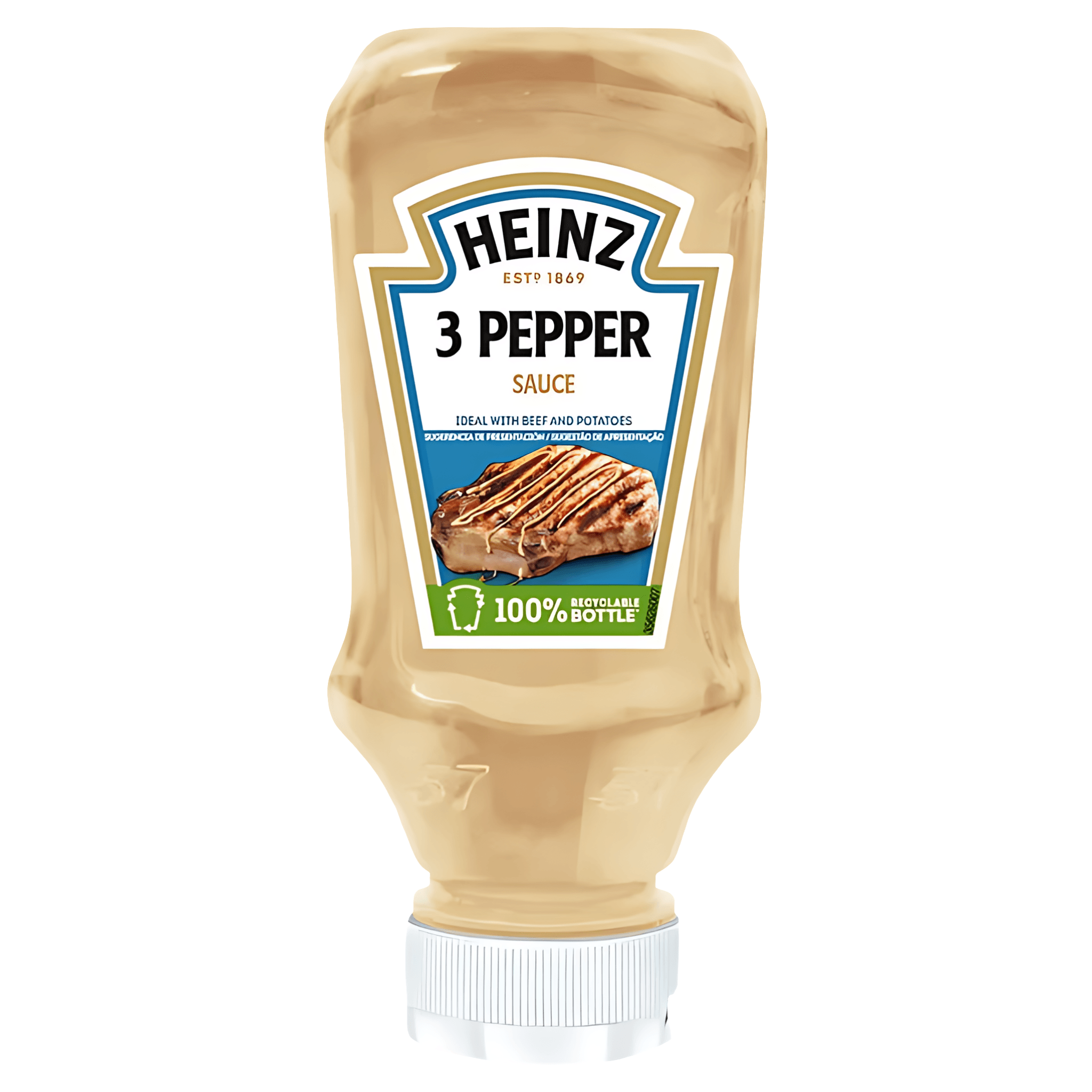 Sos cremos cu trei tipuri de piper Heinz 3 Pepper, 220 ml