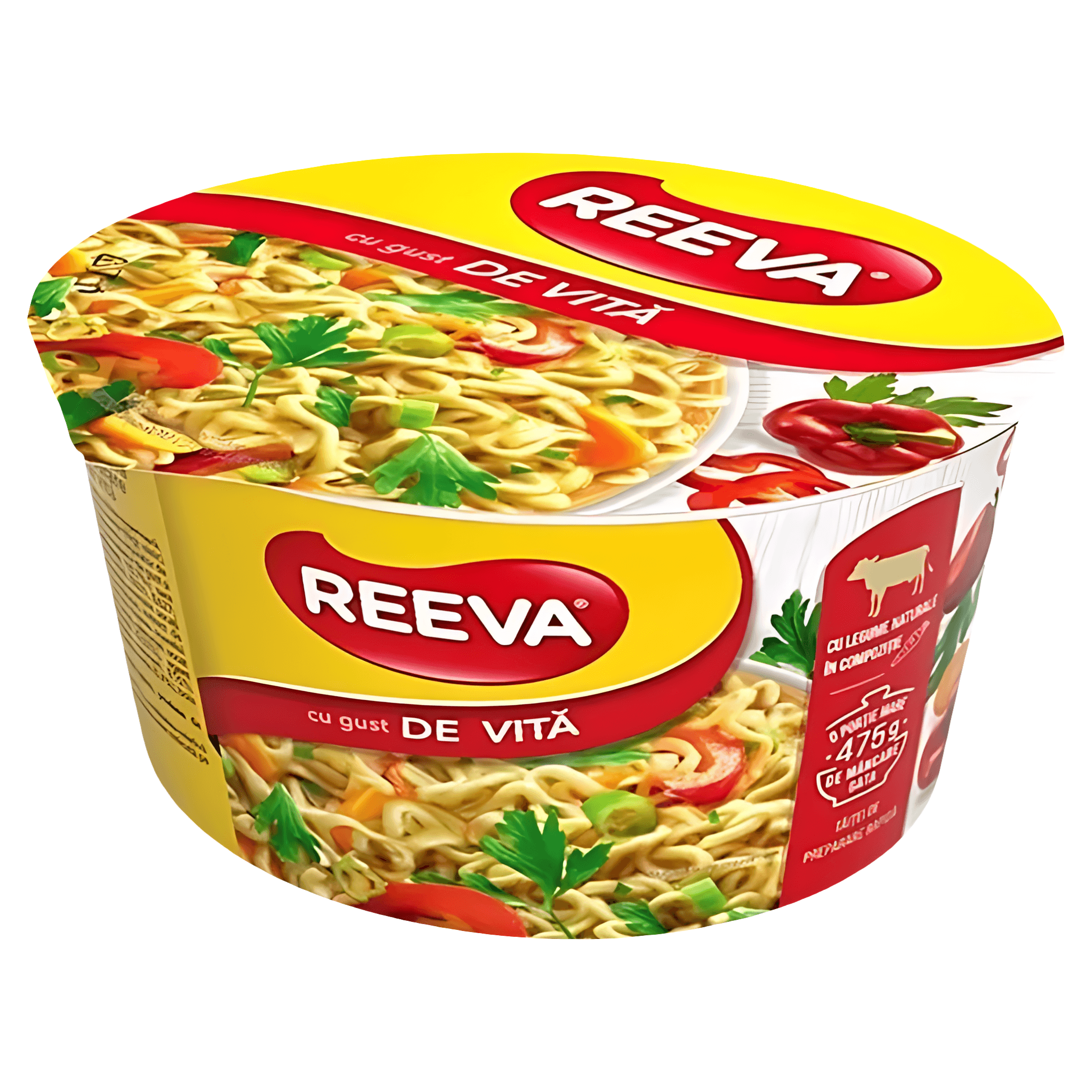 Taitei preparare rapida cu gust de vita Reeva, caserola, 75 g