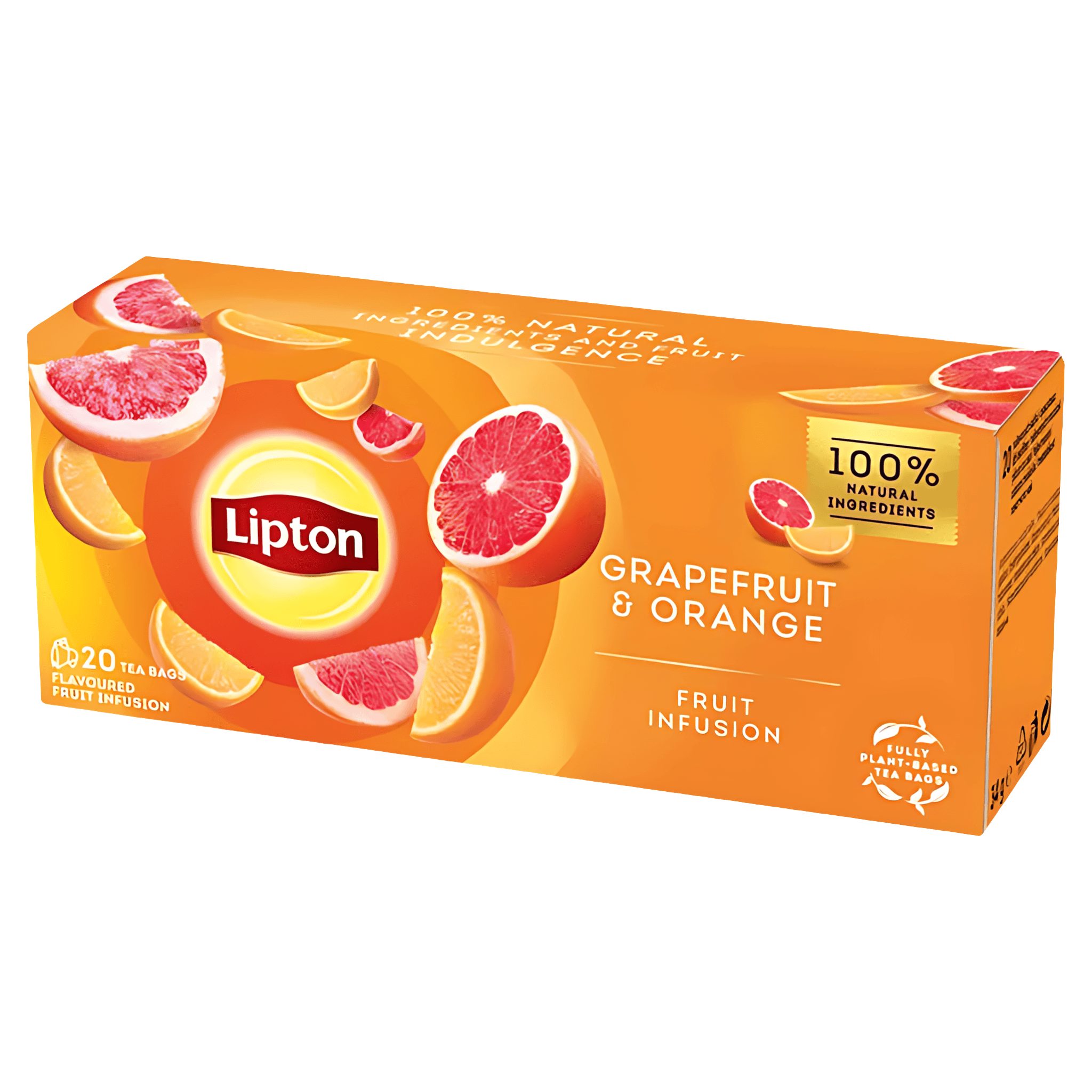 Ceai de fructe Lipton cu grapefruit si portocala, 20 plicuri