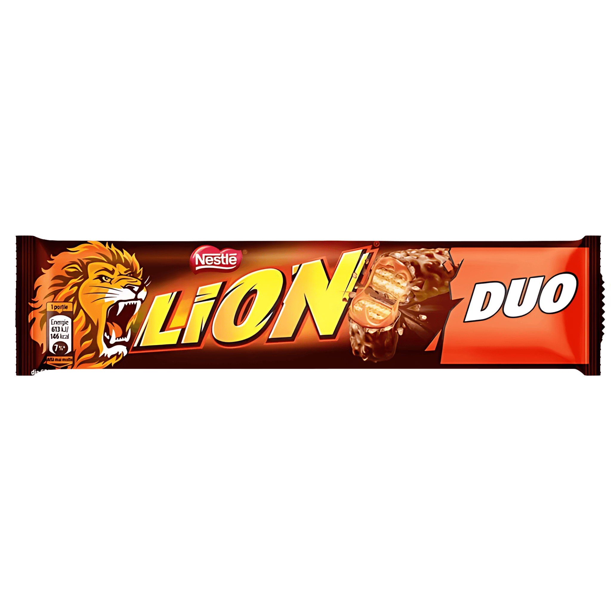 Baton cu interior cu caramel si napolitana, cu ciocolata cu lapte Lion, 60 g