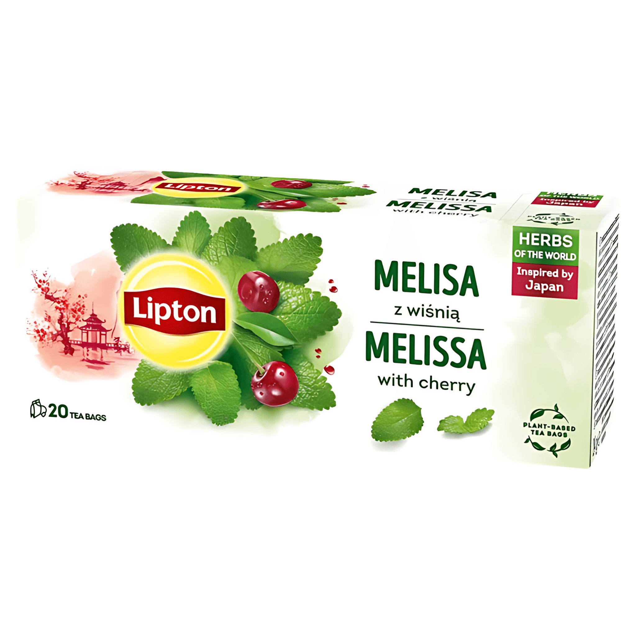 Ceai Lipton cu cirese si lamaie, 20 plicuri