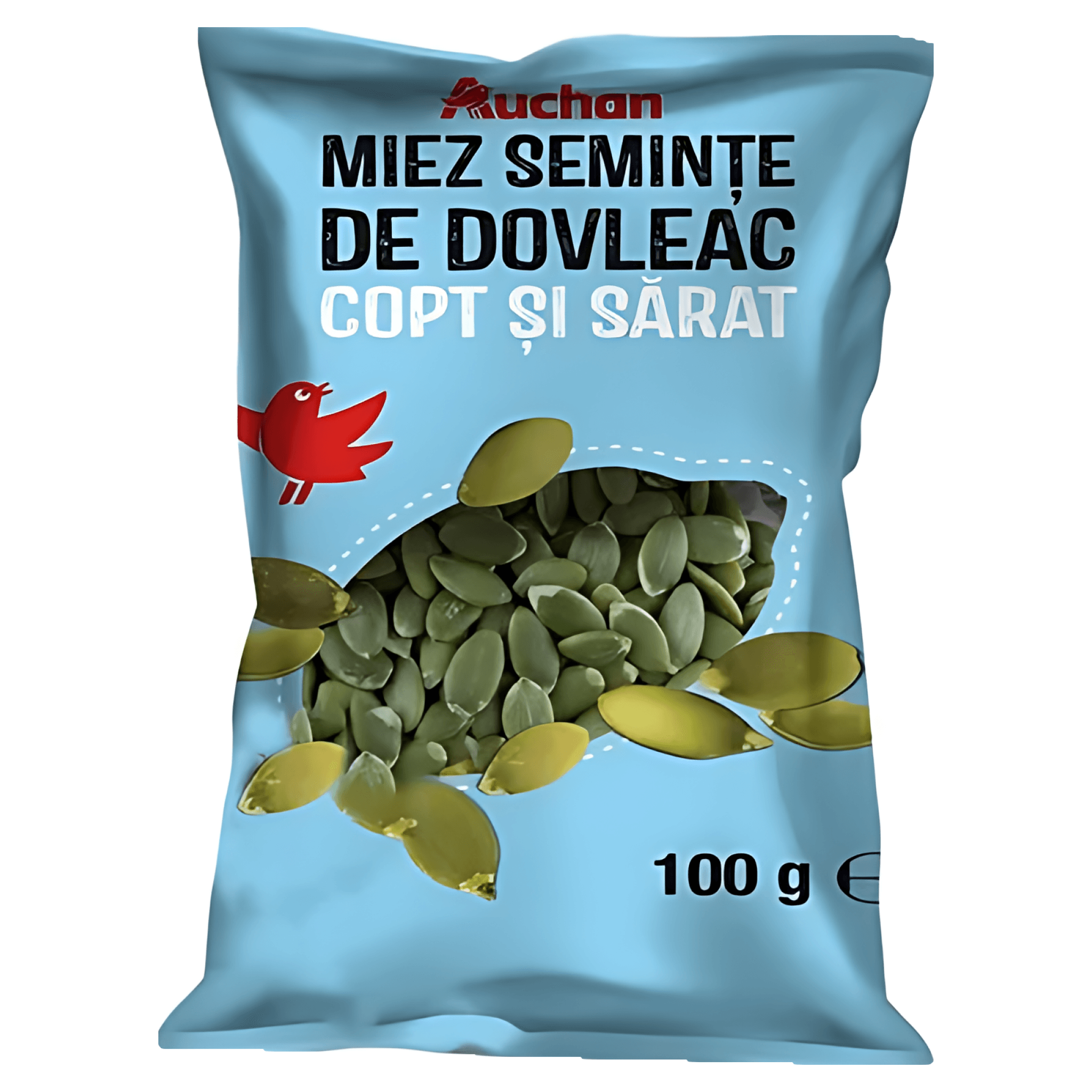 Miez seminte de dovleac copt si sarat Auchan, 100 g